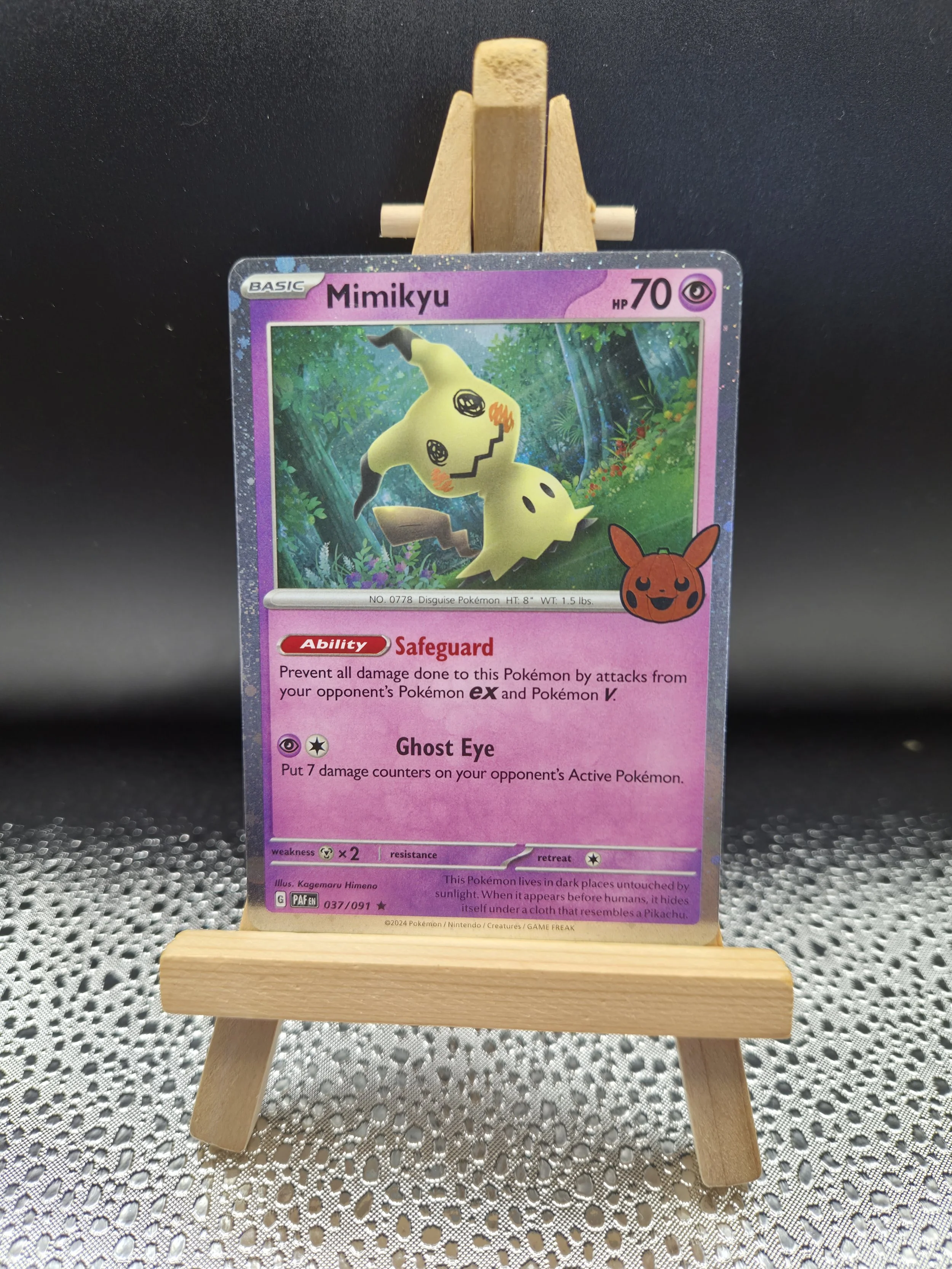 Mimikyu 037/091 – Paldean Fates Reverse Holo – English