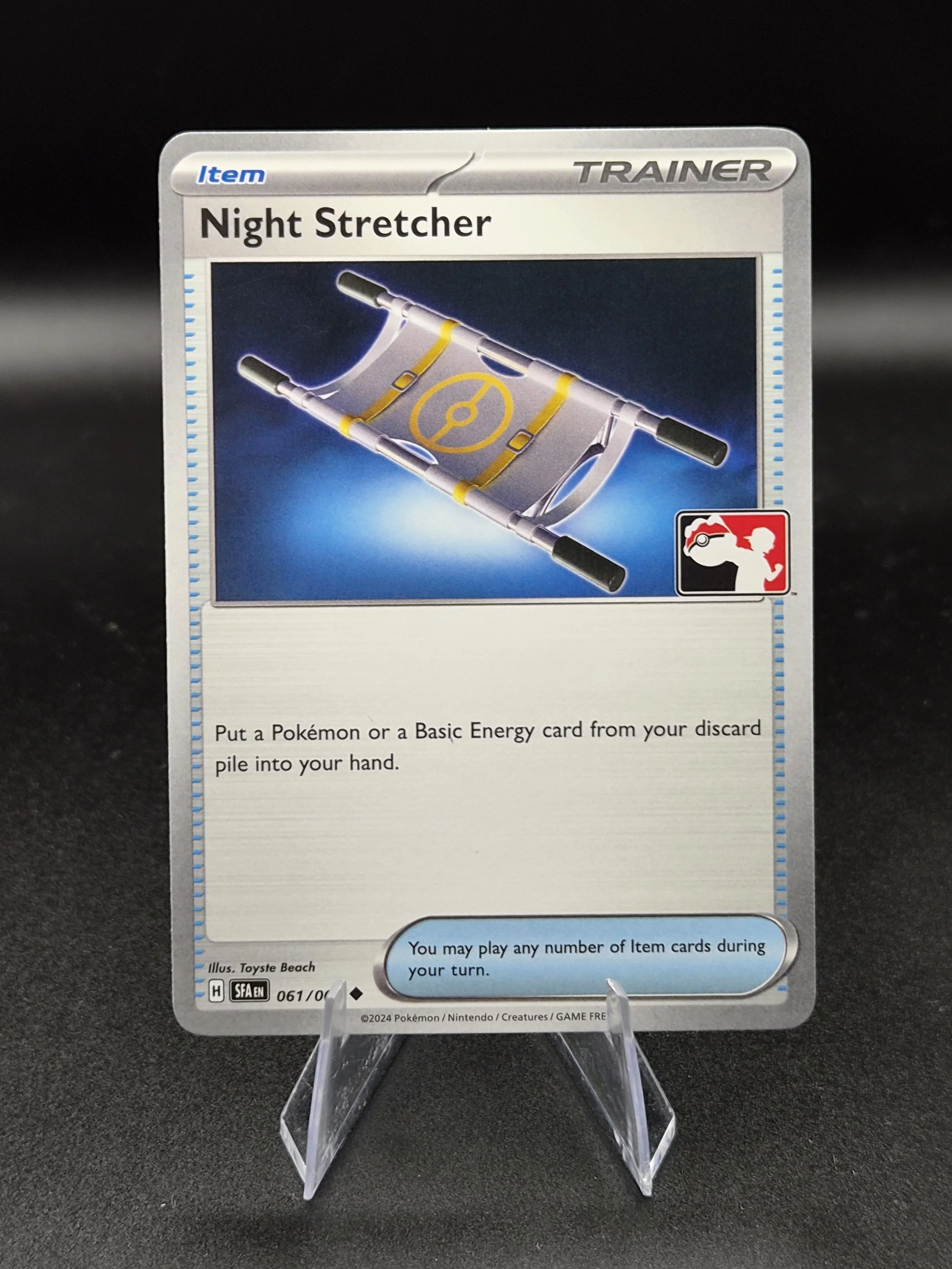 Night Stretcher 061/064 Shrouded Fable Play! Pokémon stamped Prize Pack Pokémon Card