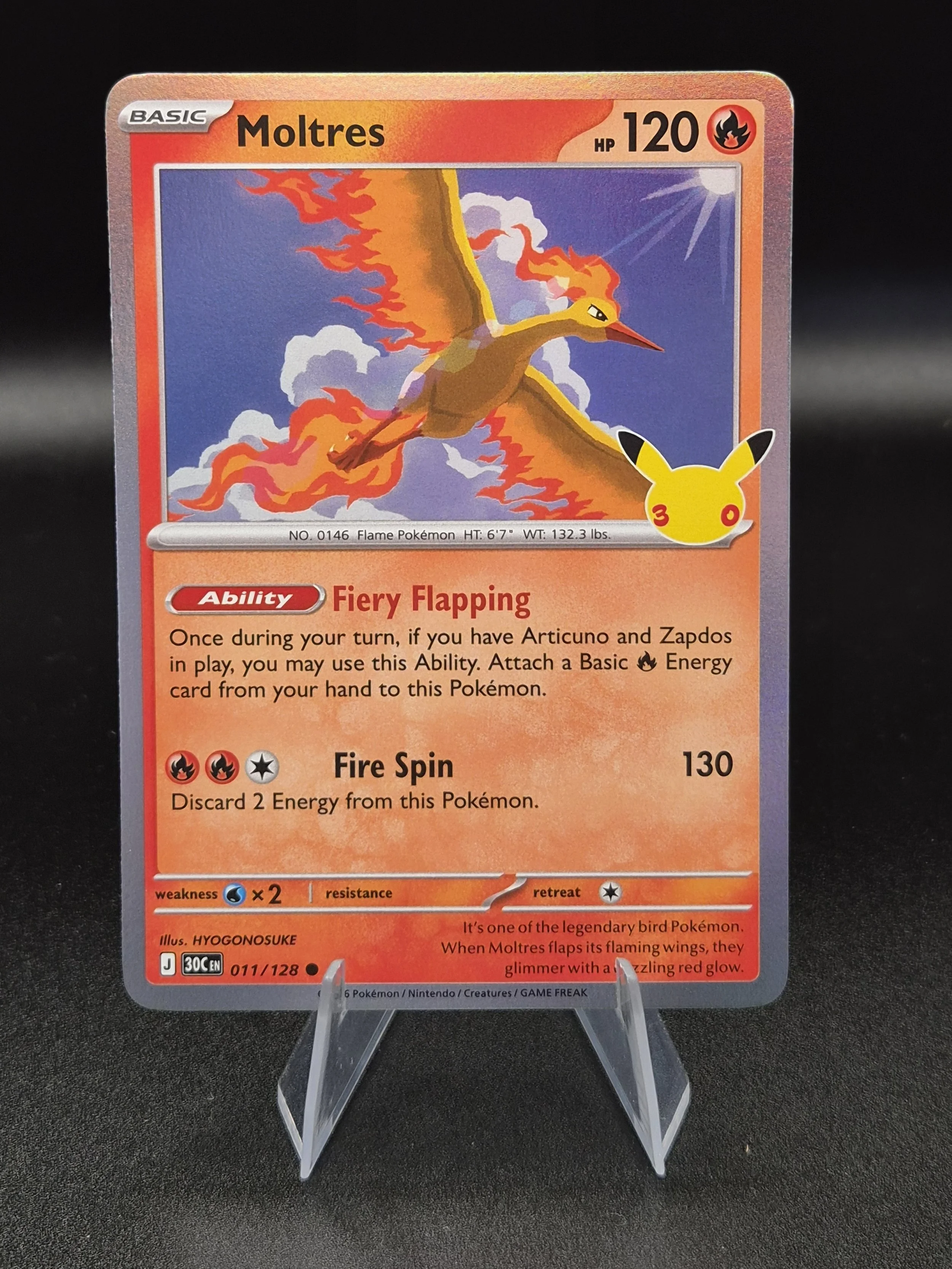 Moltres 011/128 – 30th Celebration – English Holo