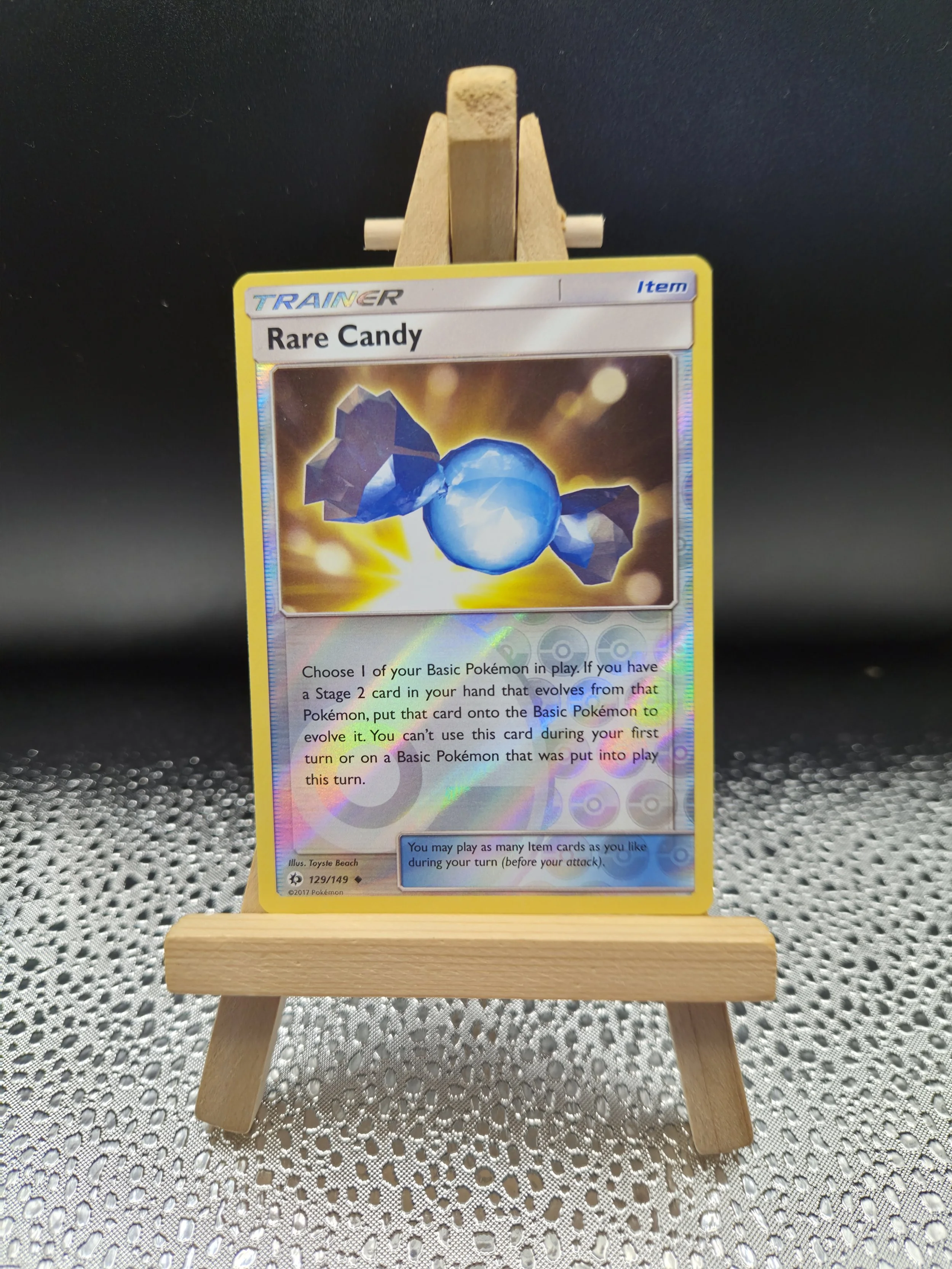 Rare Candy 129/149 – Sun & Moon – Reverse Holo – English