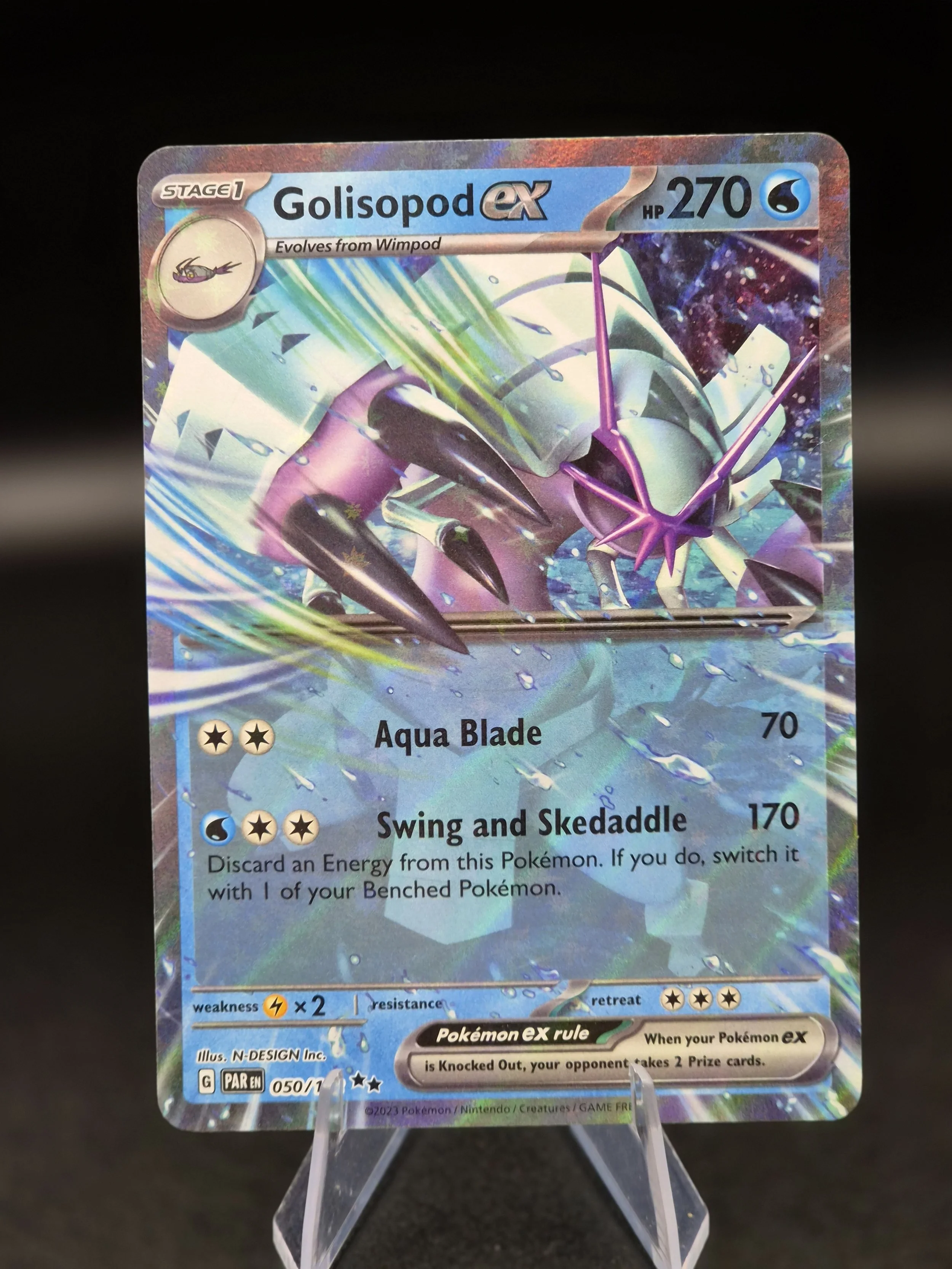 Golisopod ex 050/182 Double Rare Paradox Rift Pokémon Card