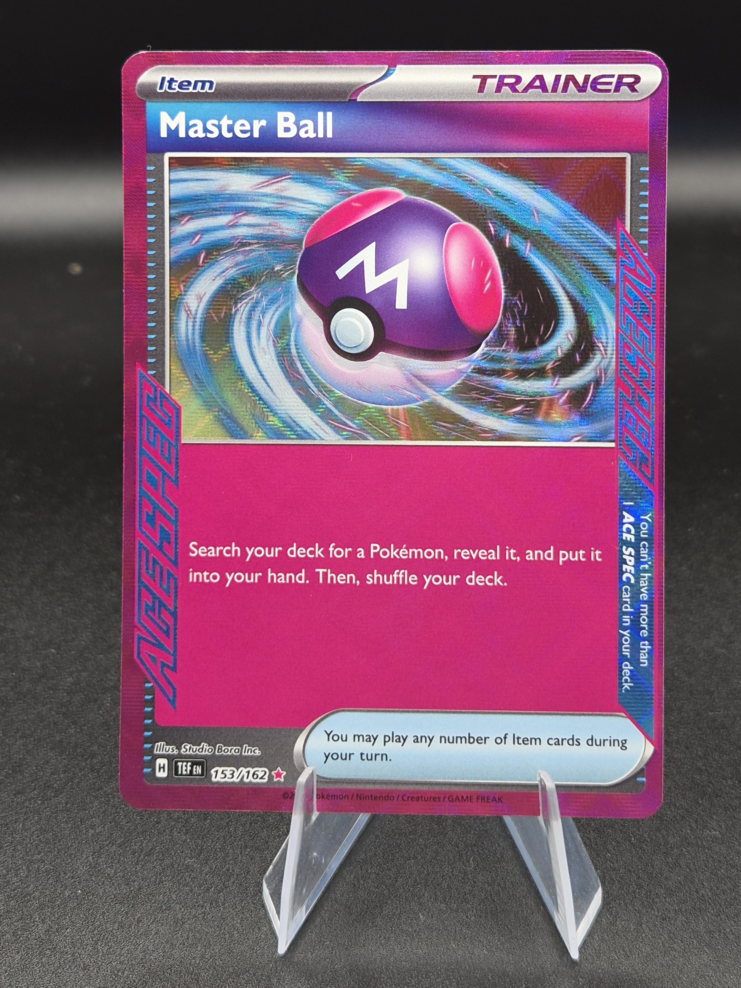 Master Ball 153/162 Temporal Forces English Holo Pokémon Card