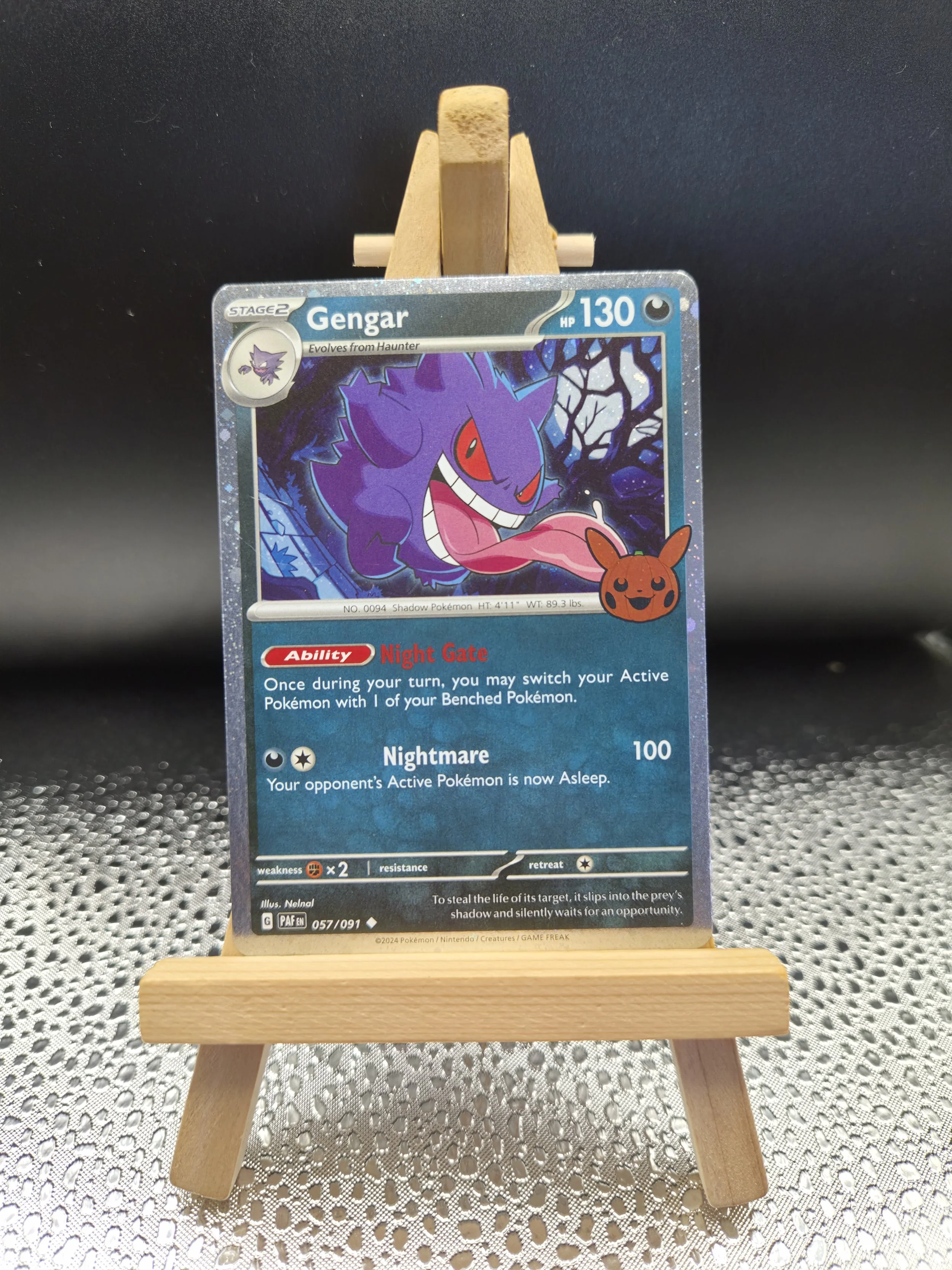 Gengar 057/091 –  Trick or Trade 2024 – Reverse Holo
