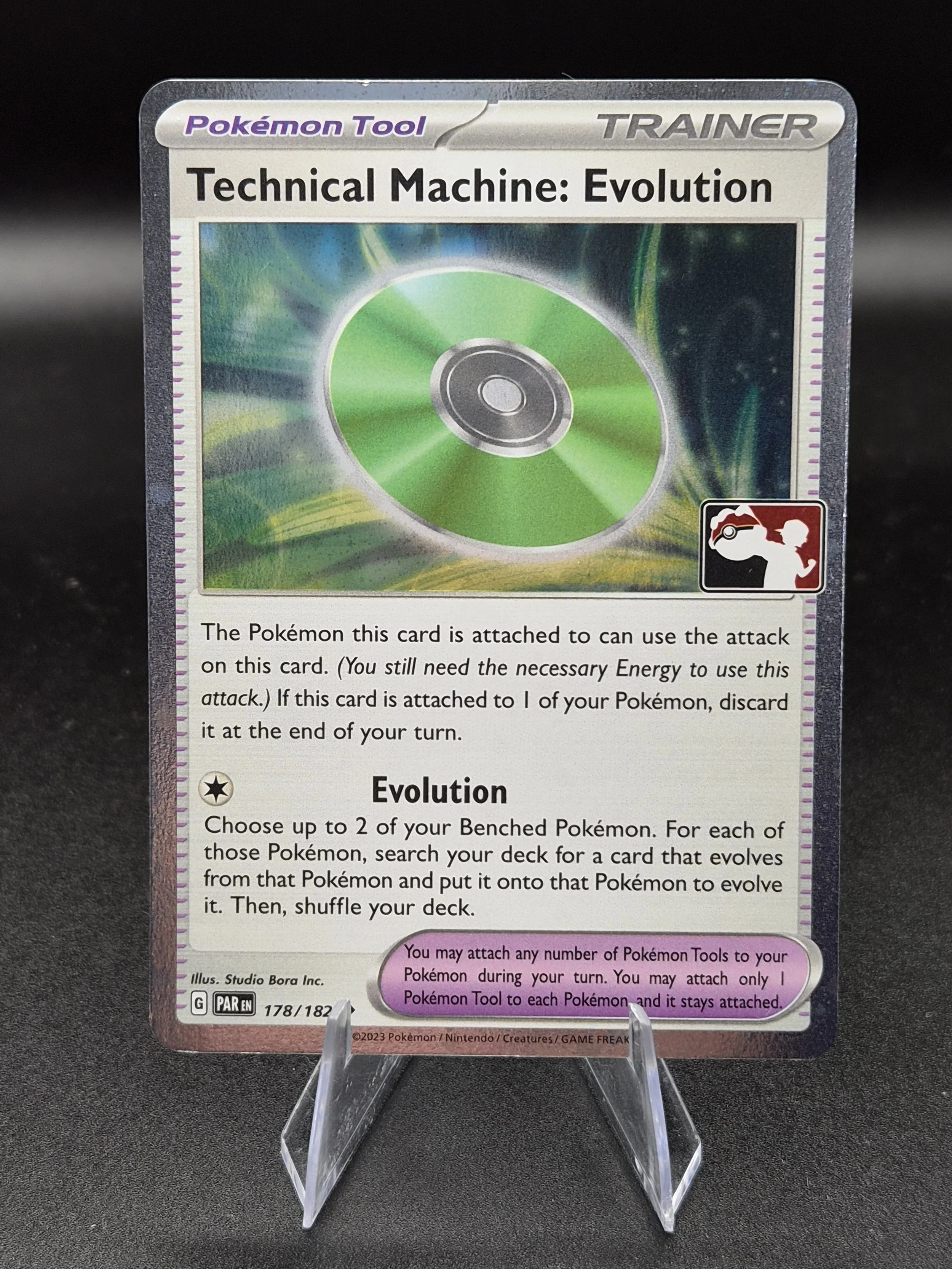 Technical Machine: Evolution 178/182 Destined Rivals Play! Pokémon stamped Prize Pack Reverse Holo Pokémon Card