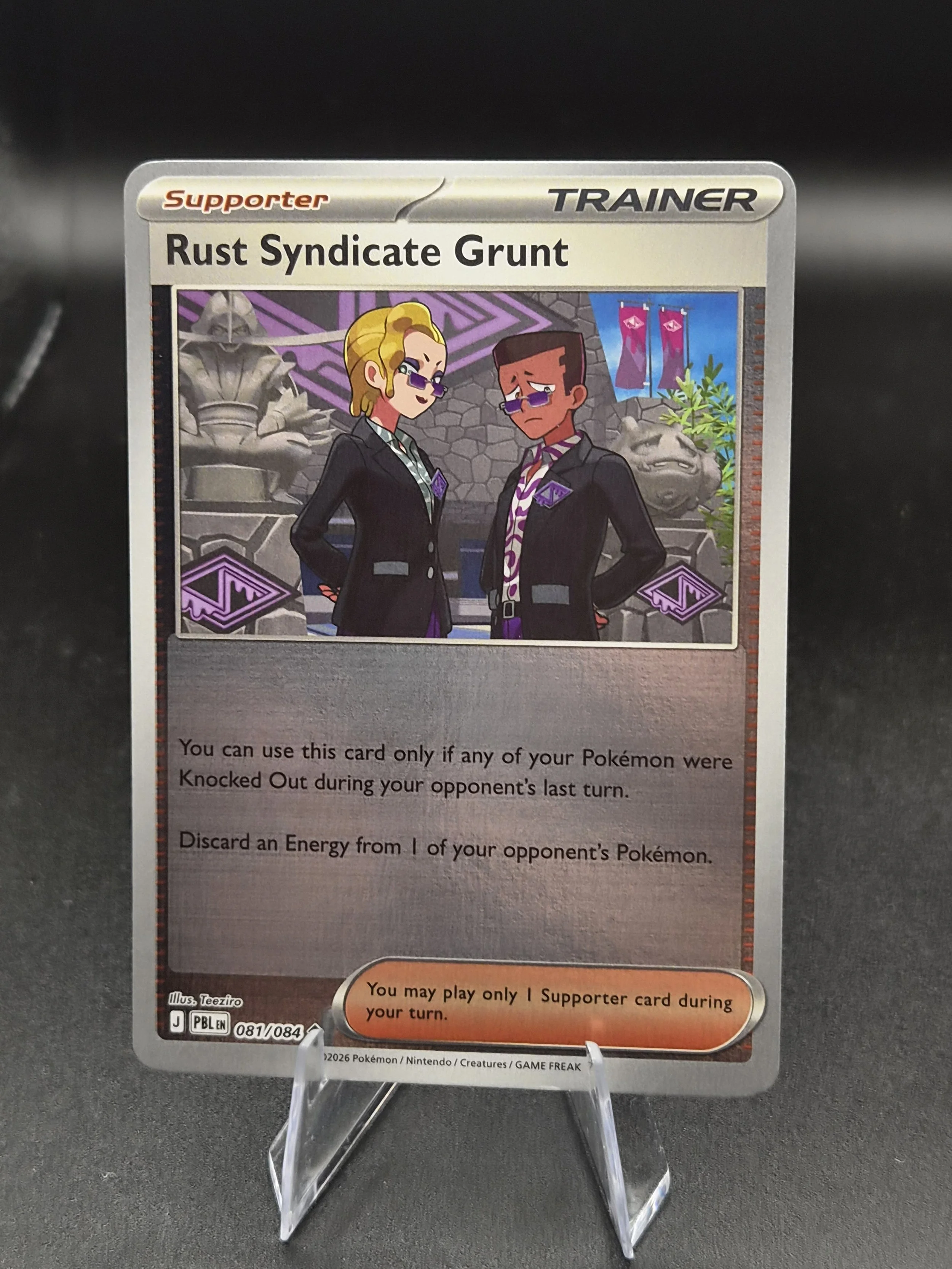 Rust Syndicate Grunt 081/084 Pitch Black Uncommon Reverse Holo Pokémon Card