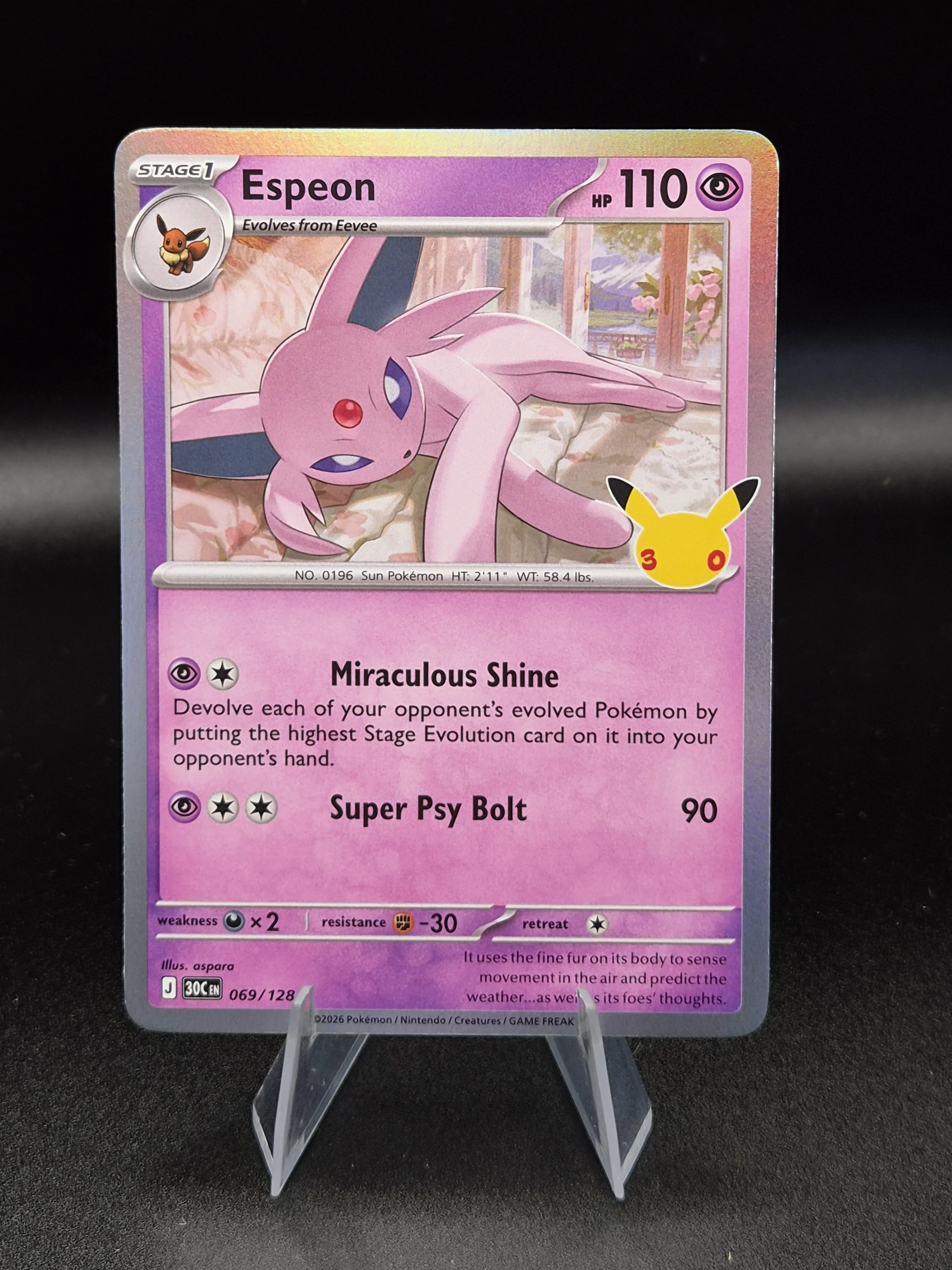 Espeon 069/128 – 30th Celebration – English Holo