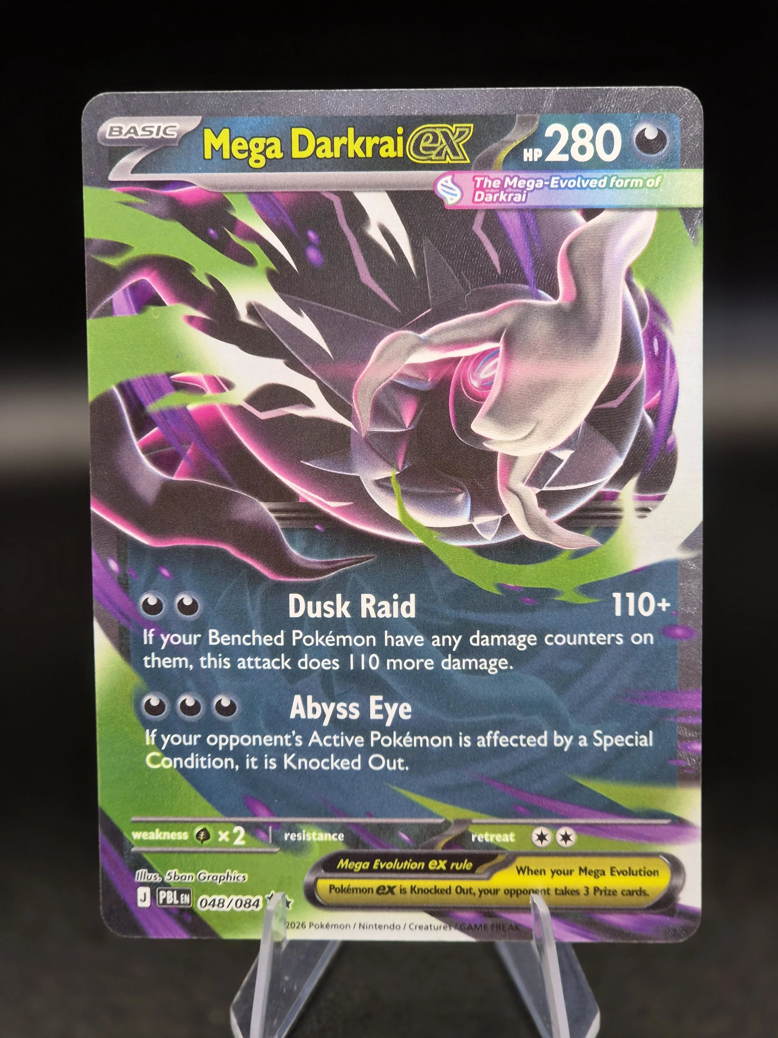 Mega Darkrai ex 048/084 – Pitch Black – English
