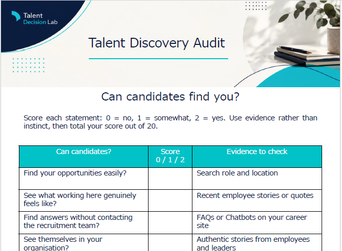 Talent Discovery Audit