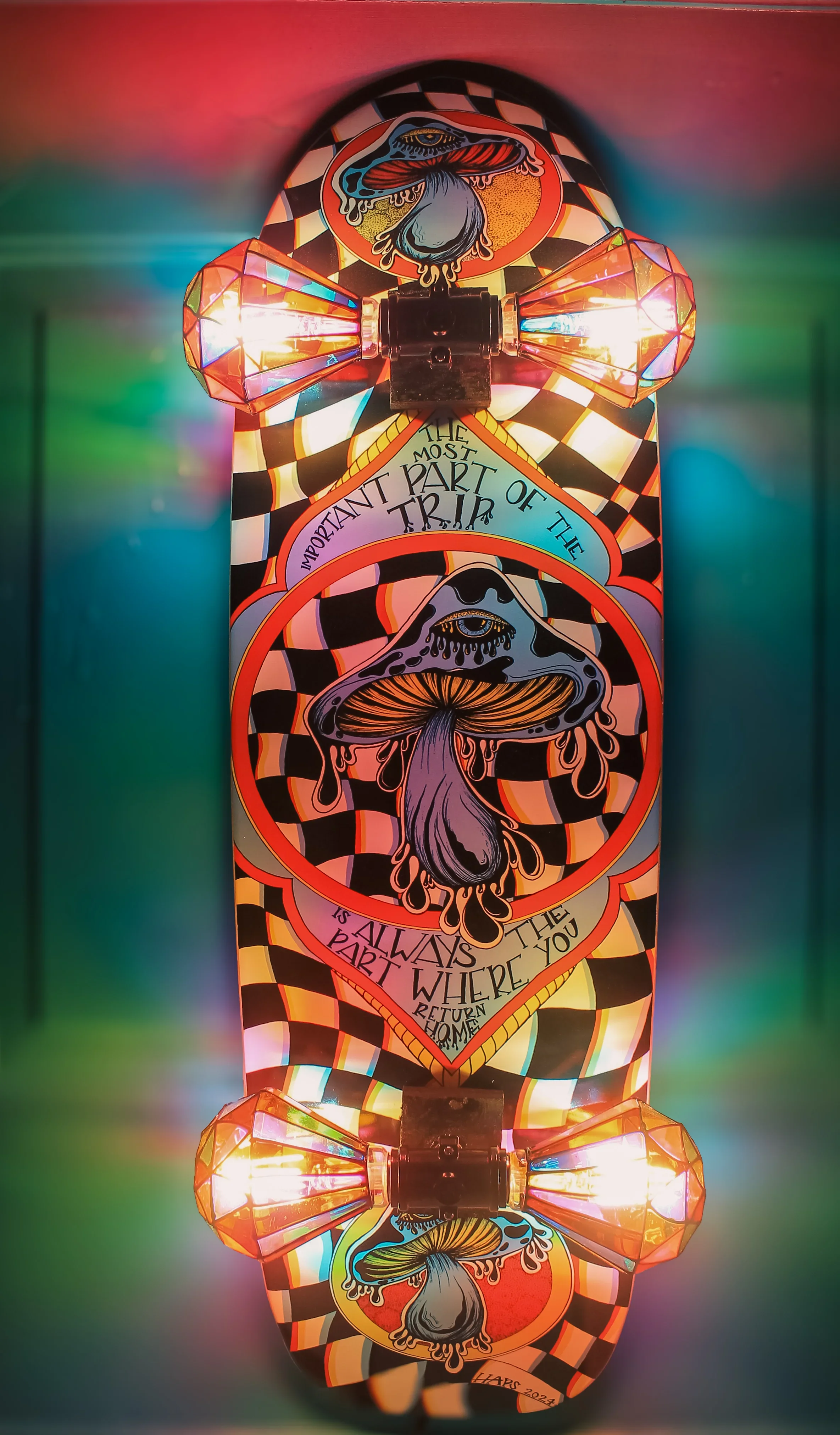 Handmade Skateboard Lamp