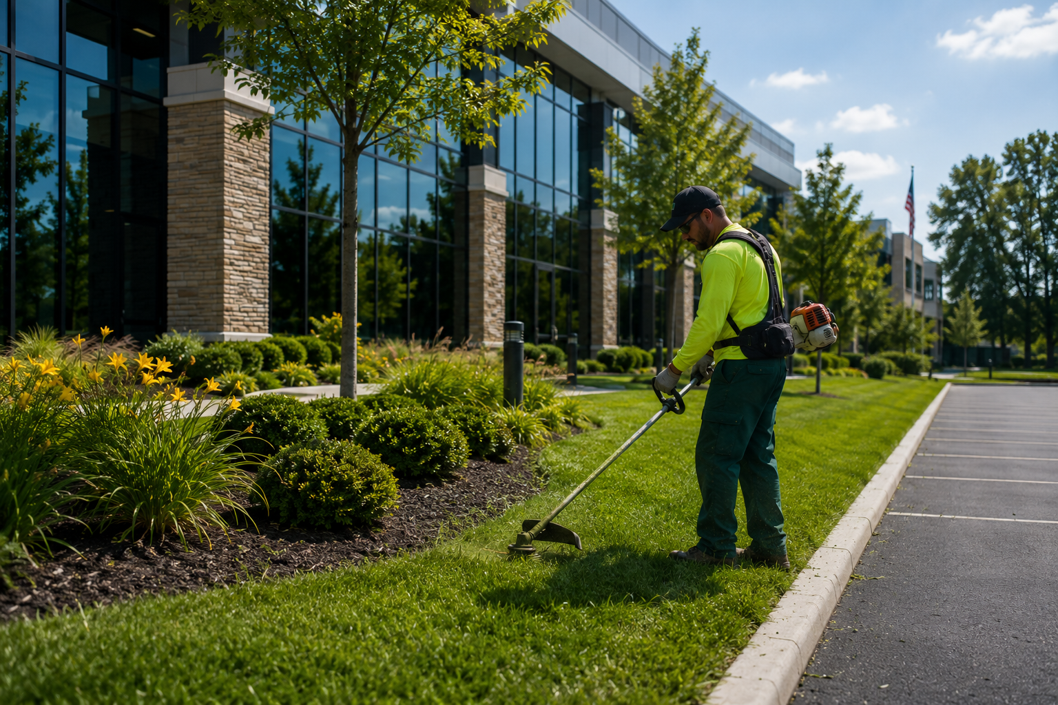 Commercial property grounds and facility maintenance