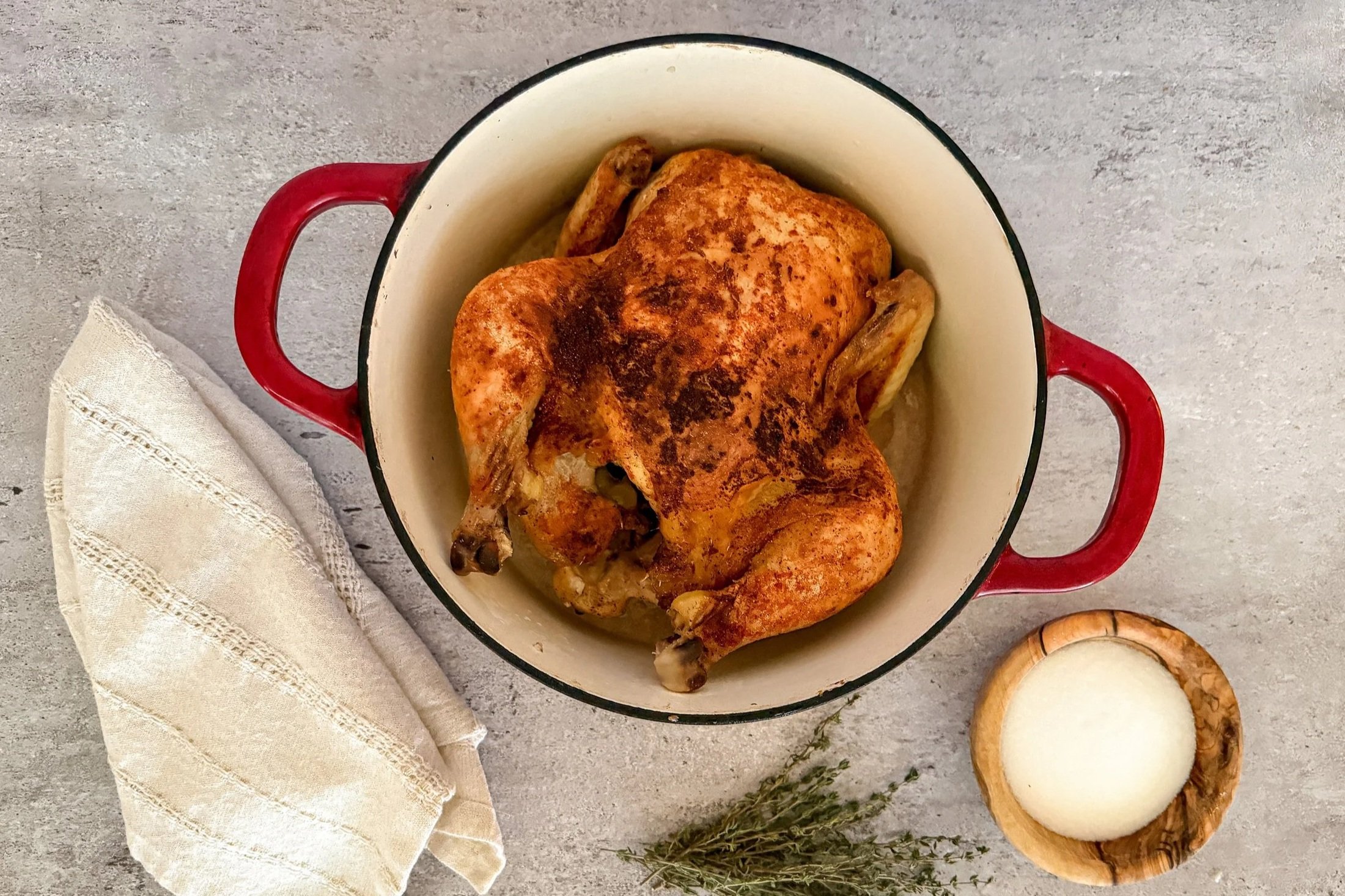 Slow-Roasted Whole Chicken