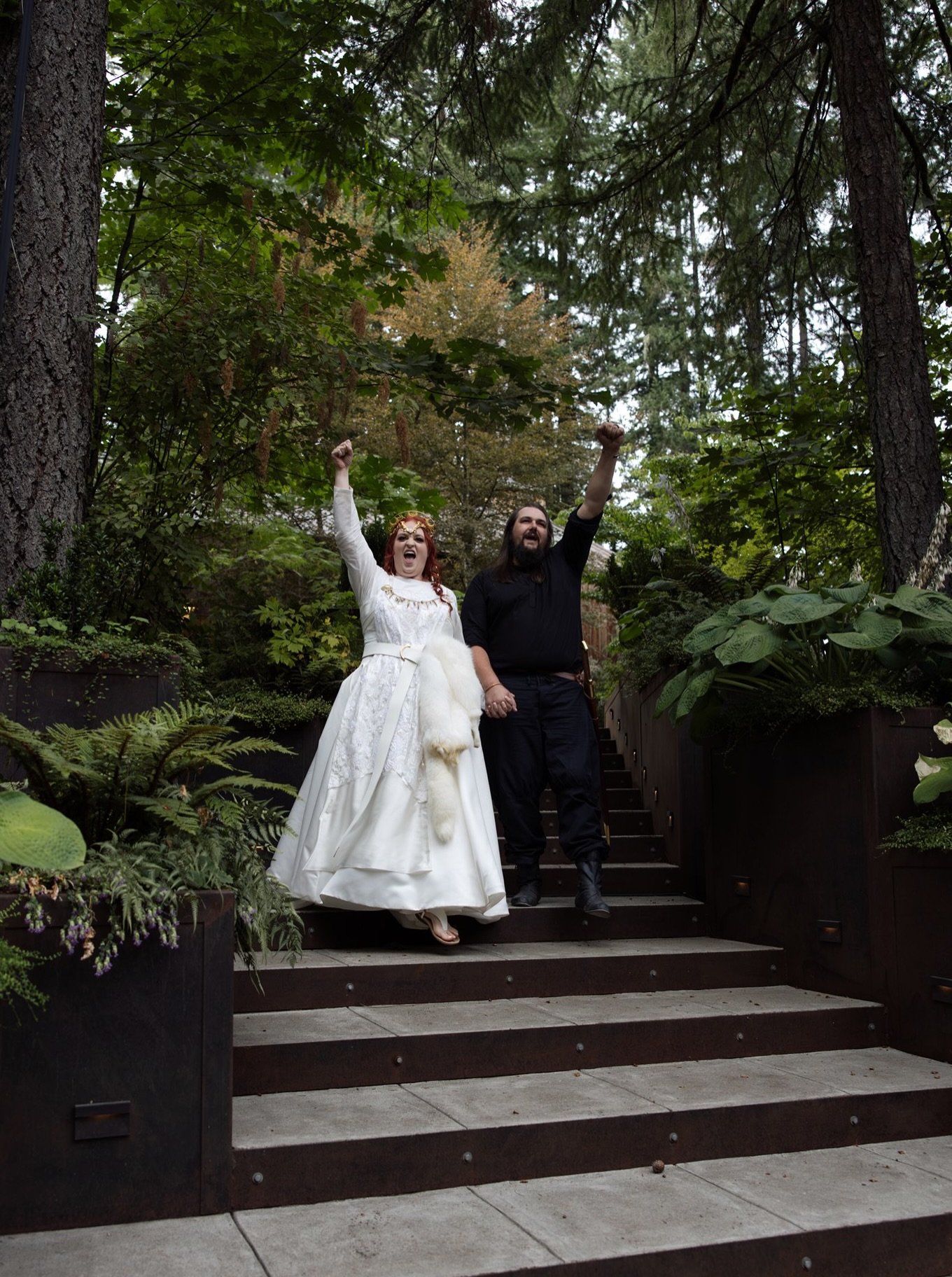 POV: you just got married and you&rsquo;re ready to party!!! 

#vikingwedding 
#oregonweddingphotographer 
#pnwweddingphotographer 
#documentaryweddingphotography 
#alternativeweddingphotography