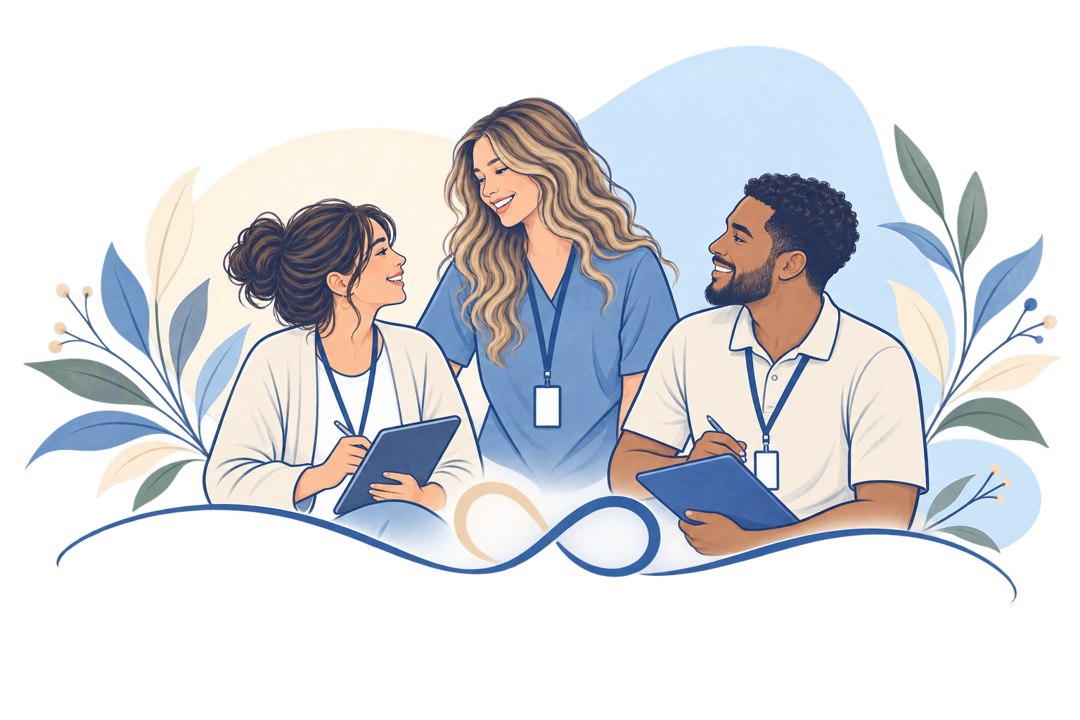Illustration representing the Amador Behavior Company team