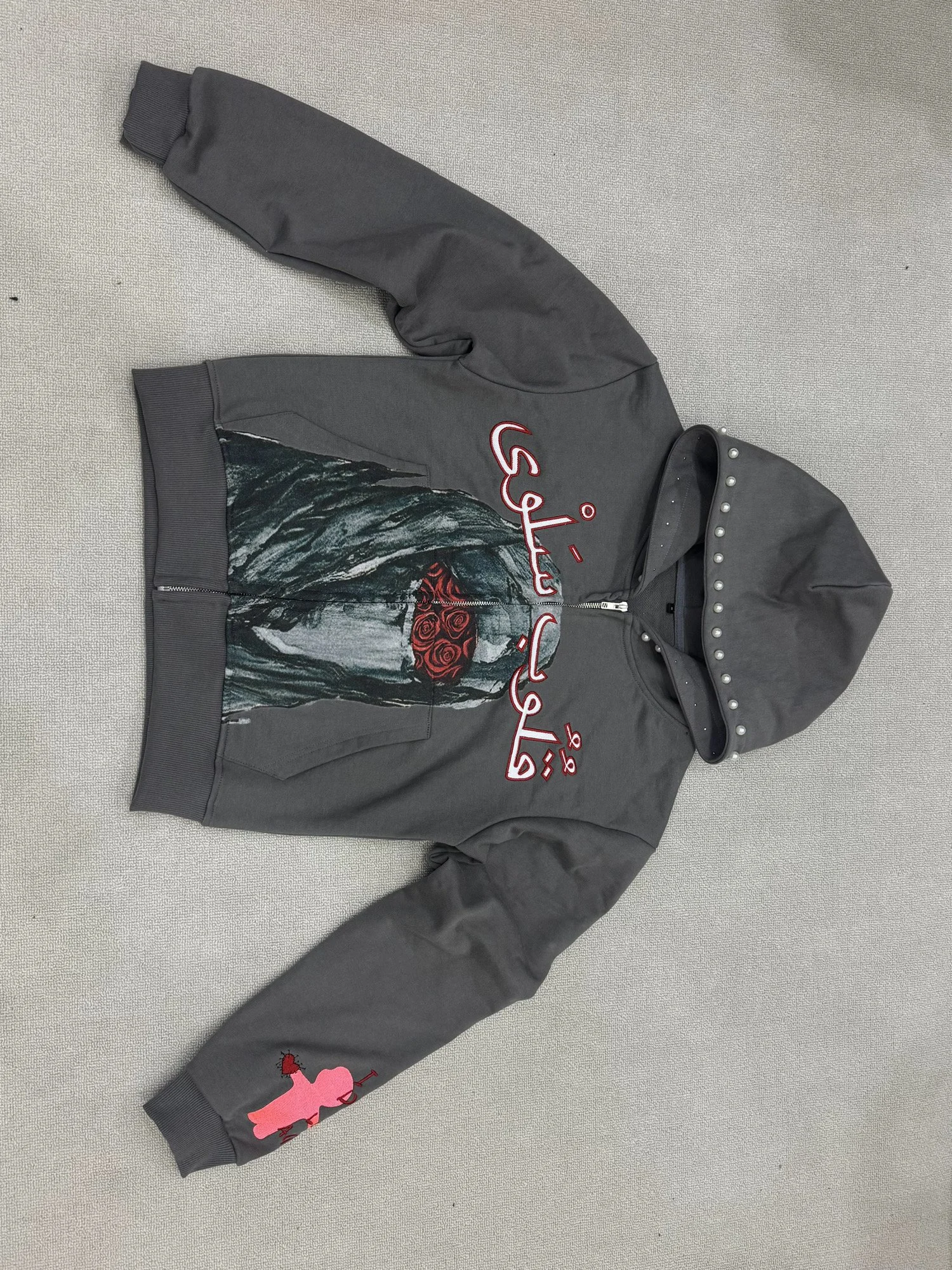 PREORDER "Salwa Heartz" Hoodie (Grey)