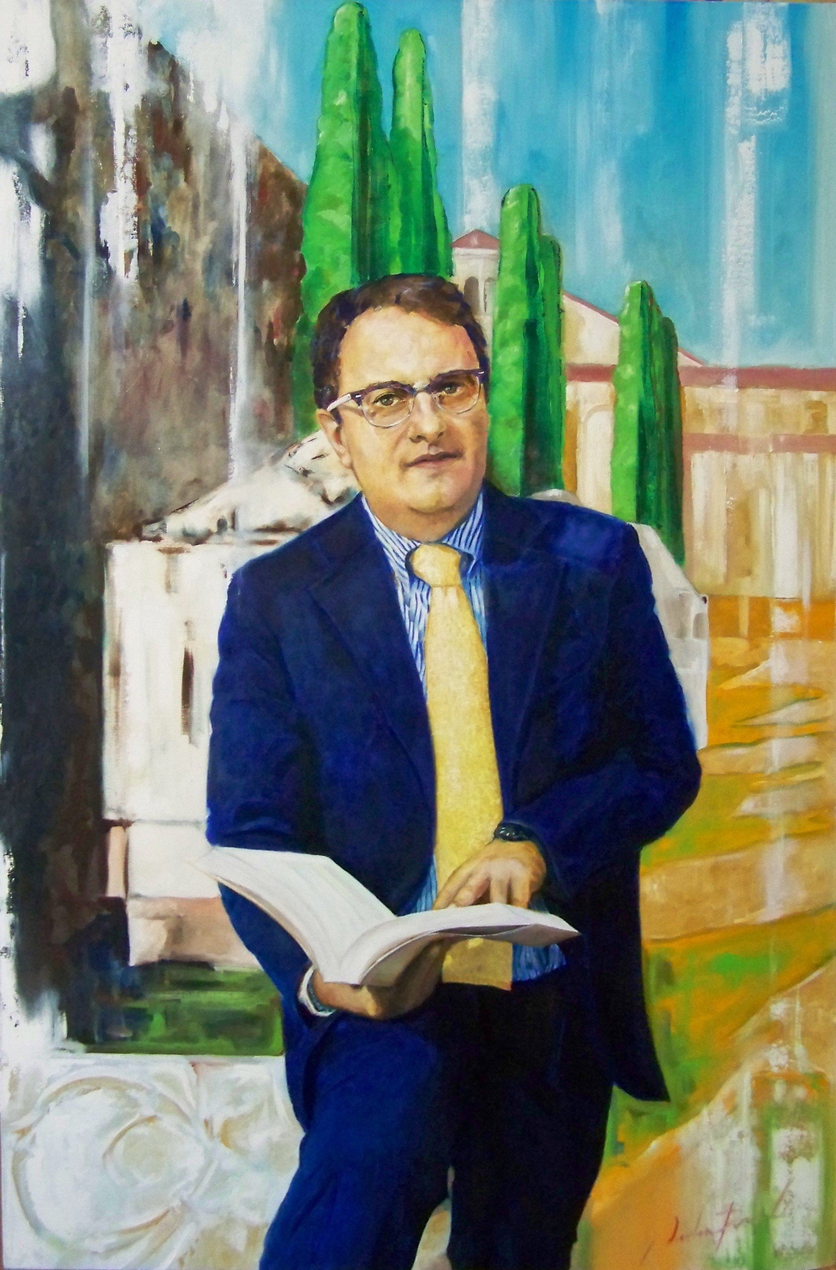 Ritratto a olio su commissione a Gardone Riviera - Andrea Danieli Porträtmaler Gardasee