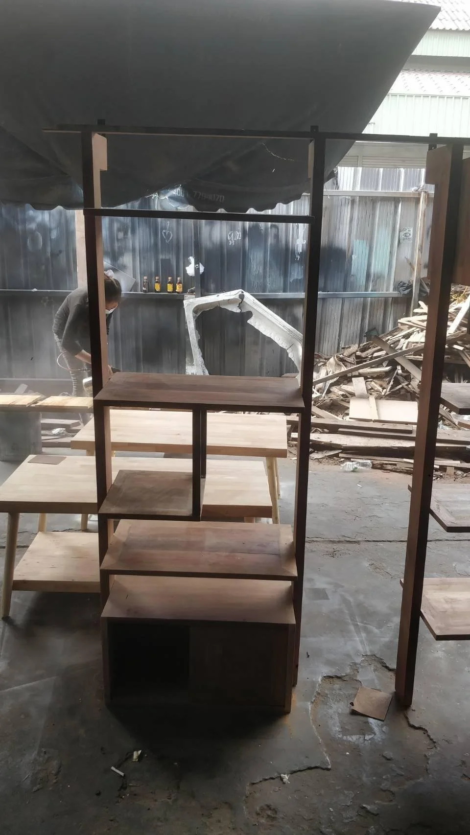 Meuble lors de sa réalisation