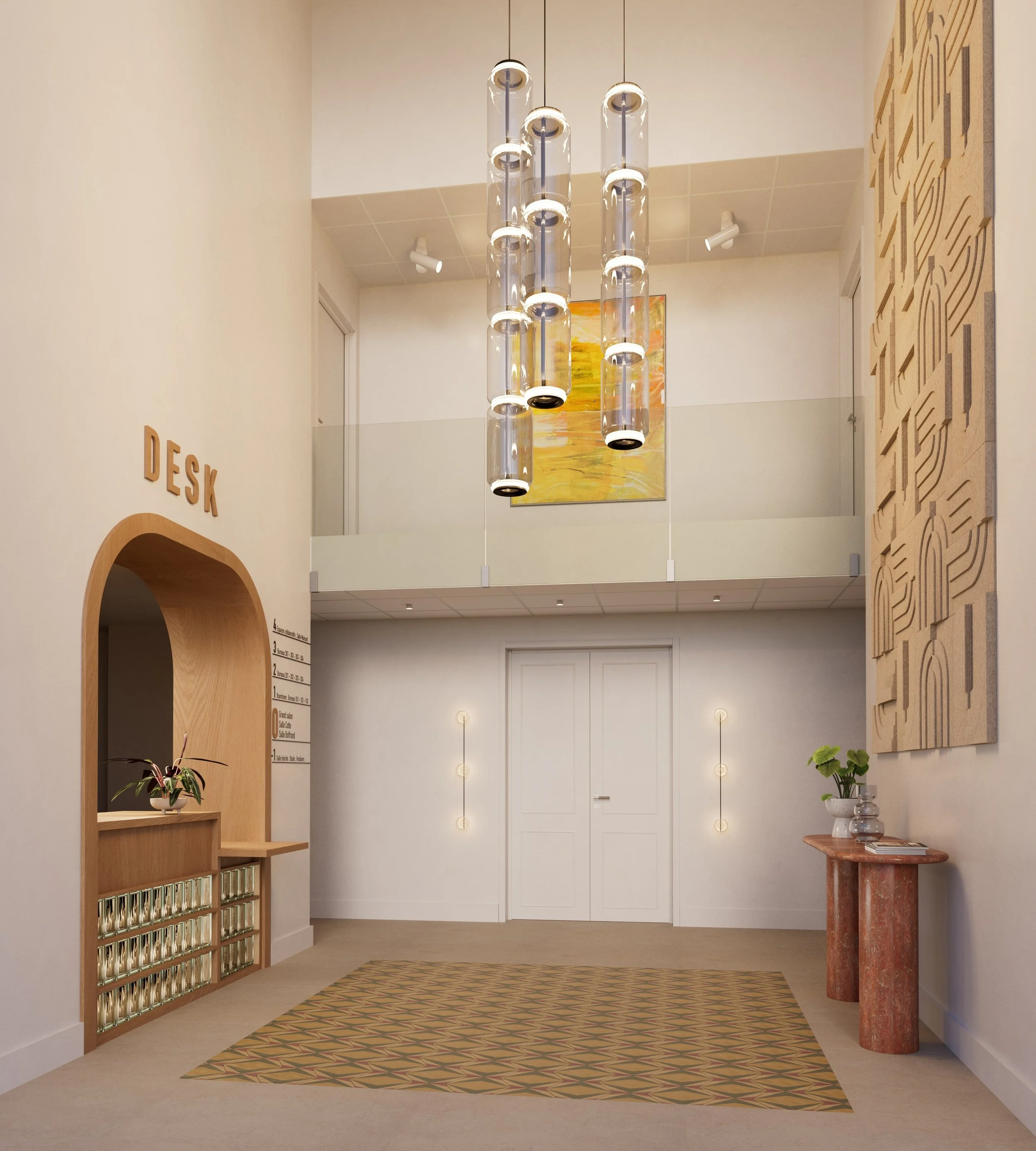 Morning AO Confidentiel | Modélisation du comptoir + Gestion presta 3D | Render (Studio Gamma)