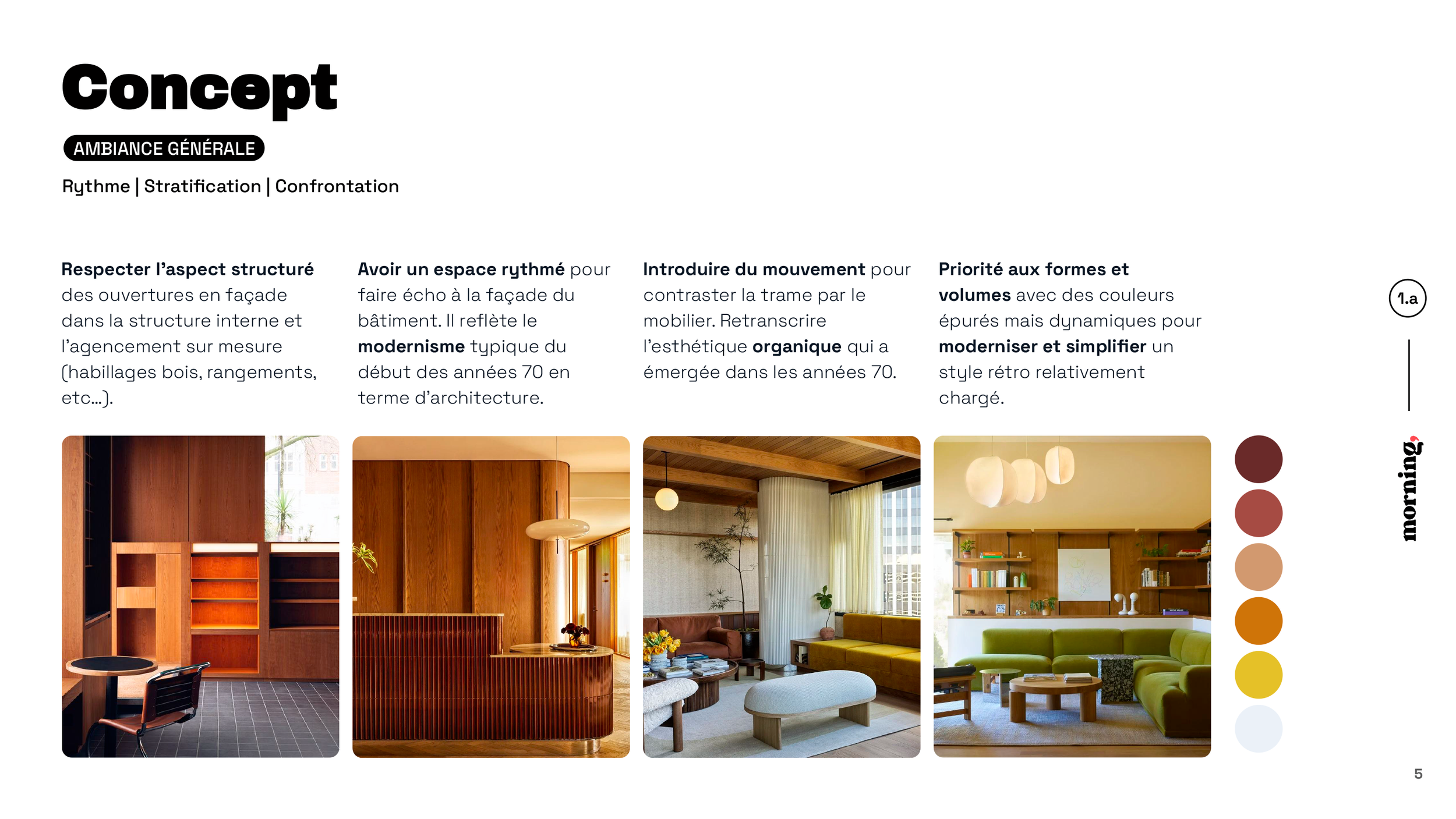 Morning Réaumur (AO) | Dossier d'appel d'offre partie aménagement | Moodboard