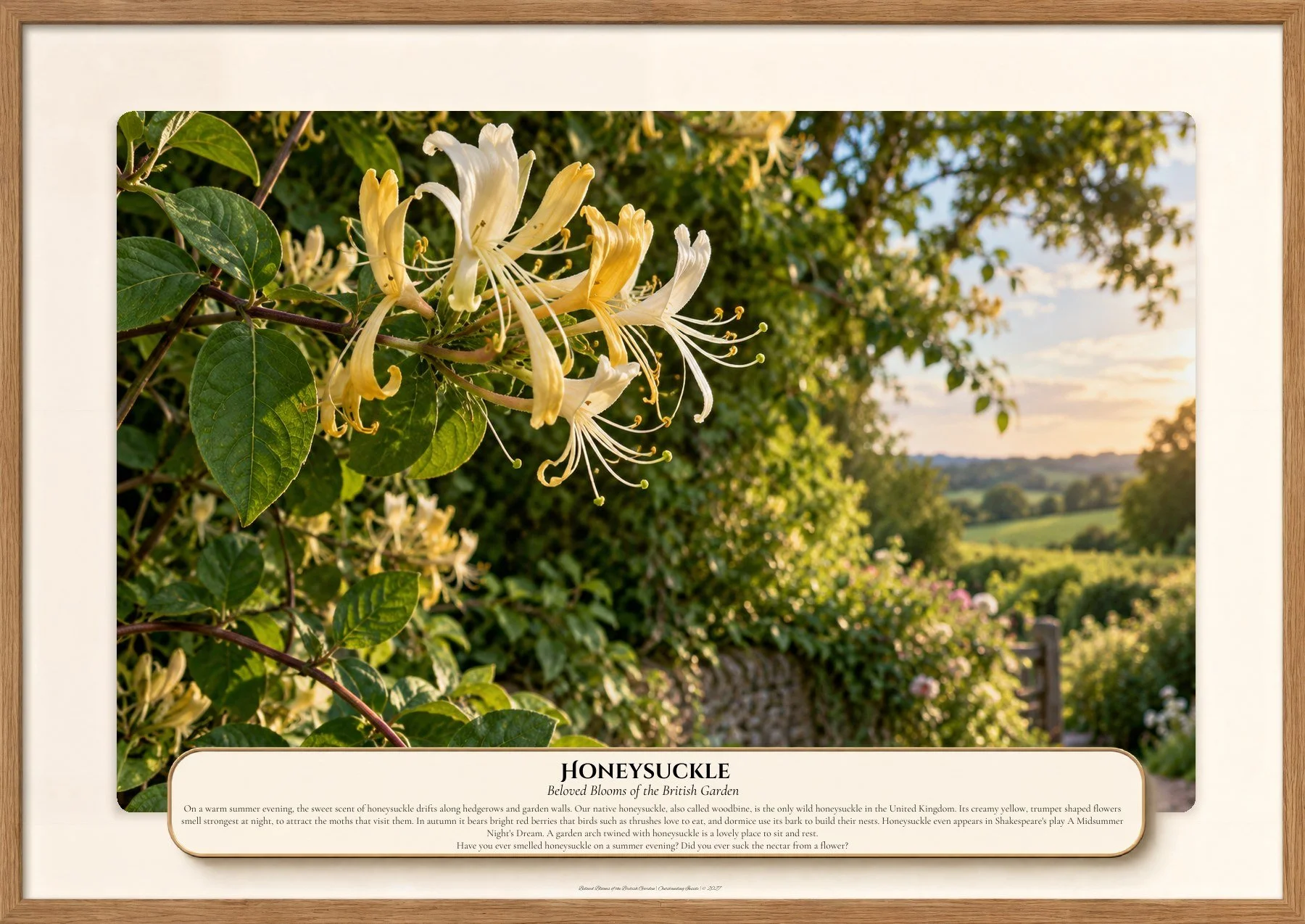 Honeysuckle, Beloved Blooms of the British Garden, Outstanding Inside