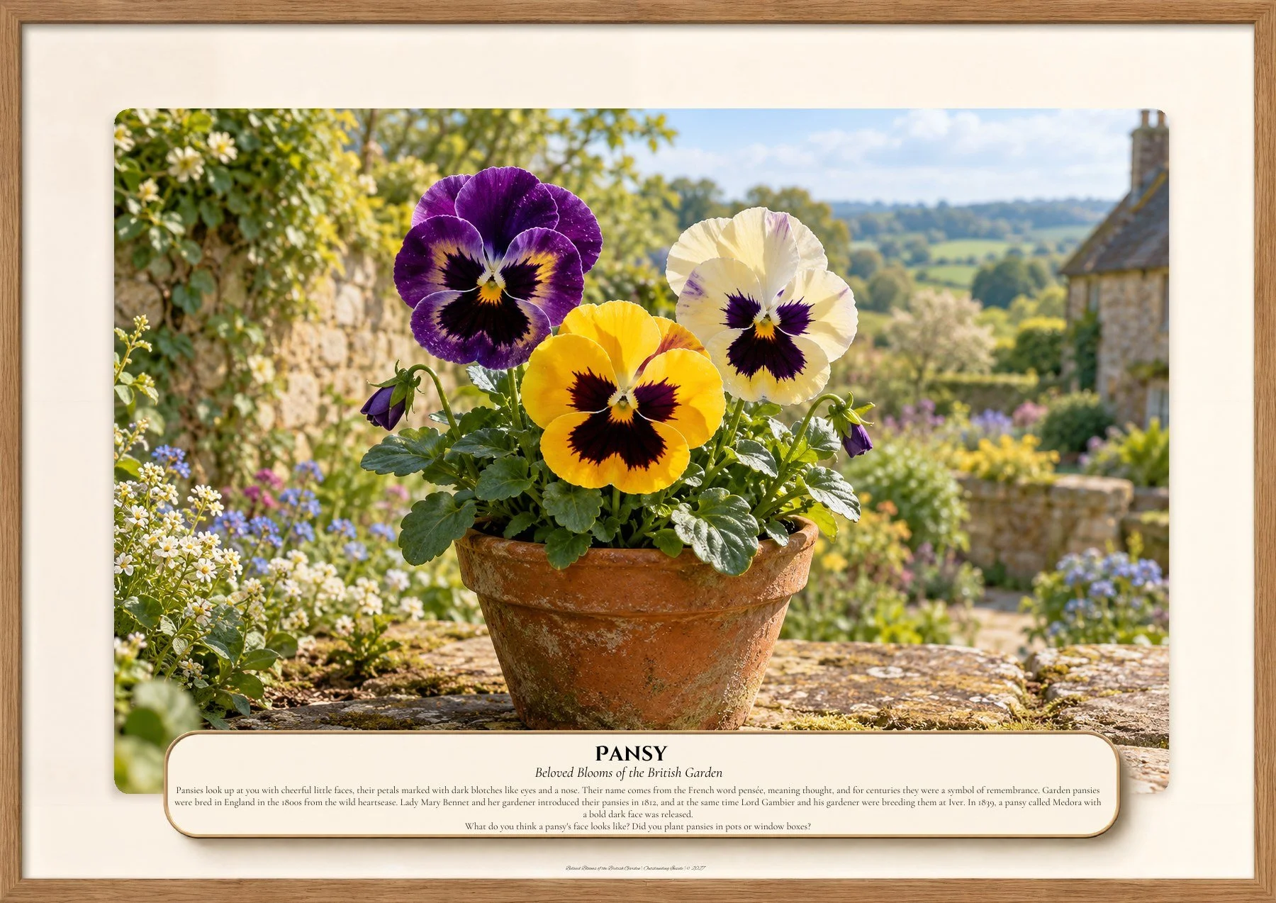 Pansy, Beloved Blooms of the British Garden, Outstanding Inside