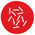 Allergen icon featuring sesame and a red background.