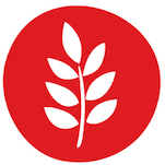 Allergen icon featuring wheat/gluten and a red background.