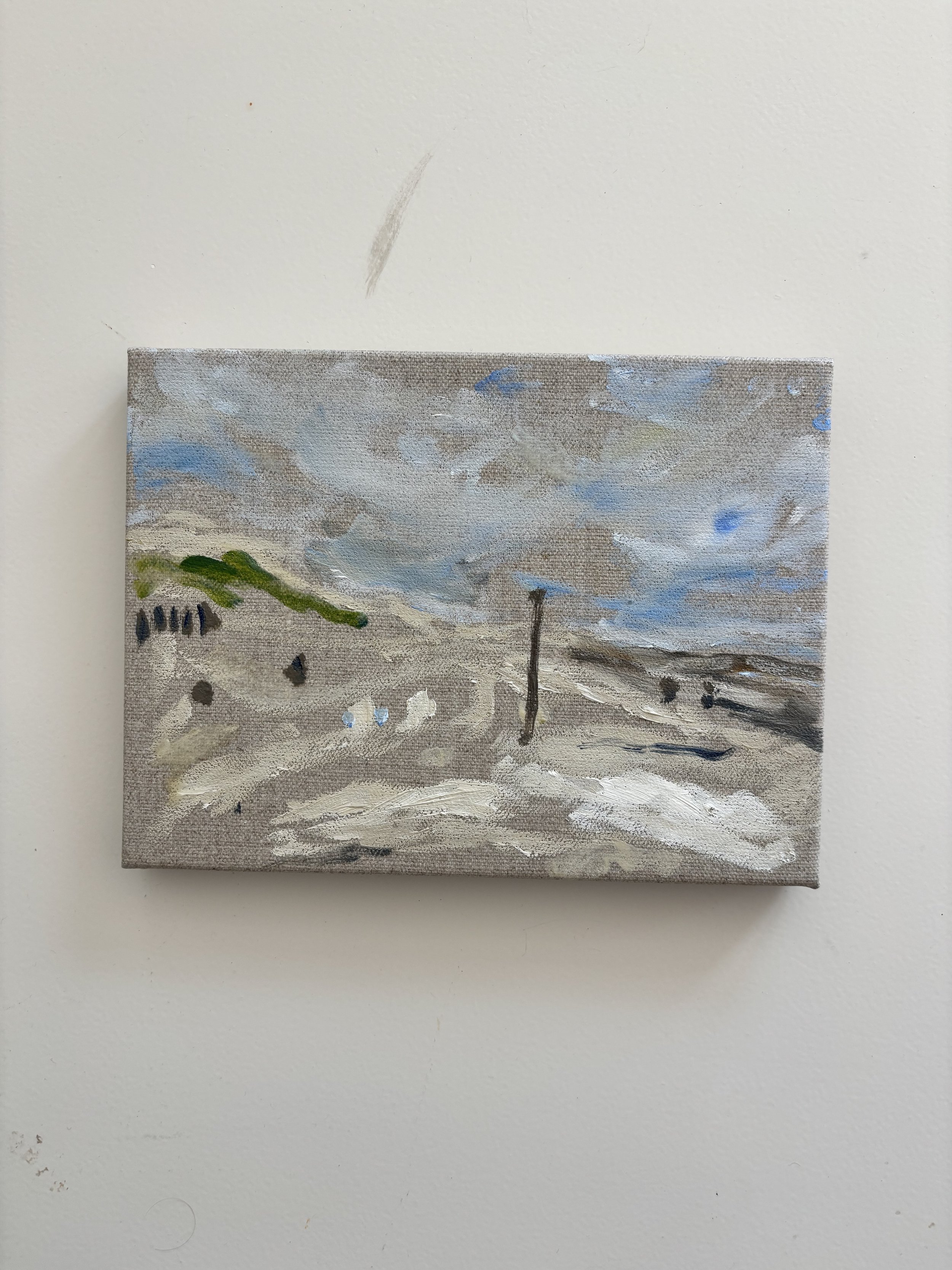 Beach Love (Sand in my Hair),
Oil on linen, 18 x 24 cm
2026
