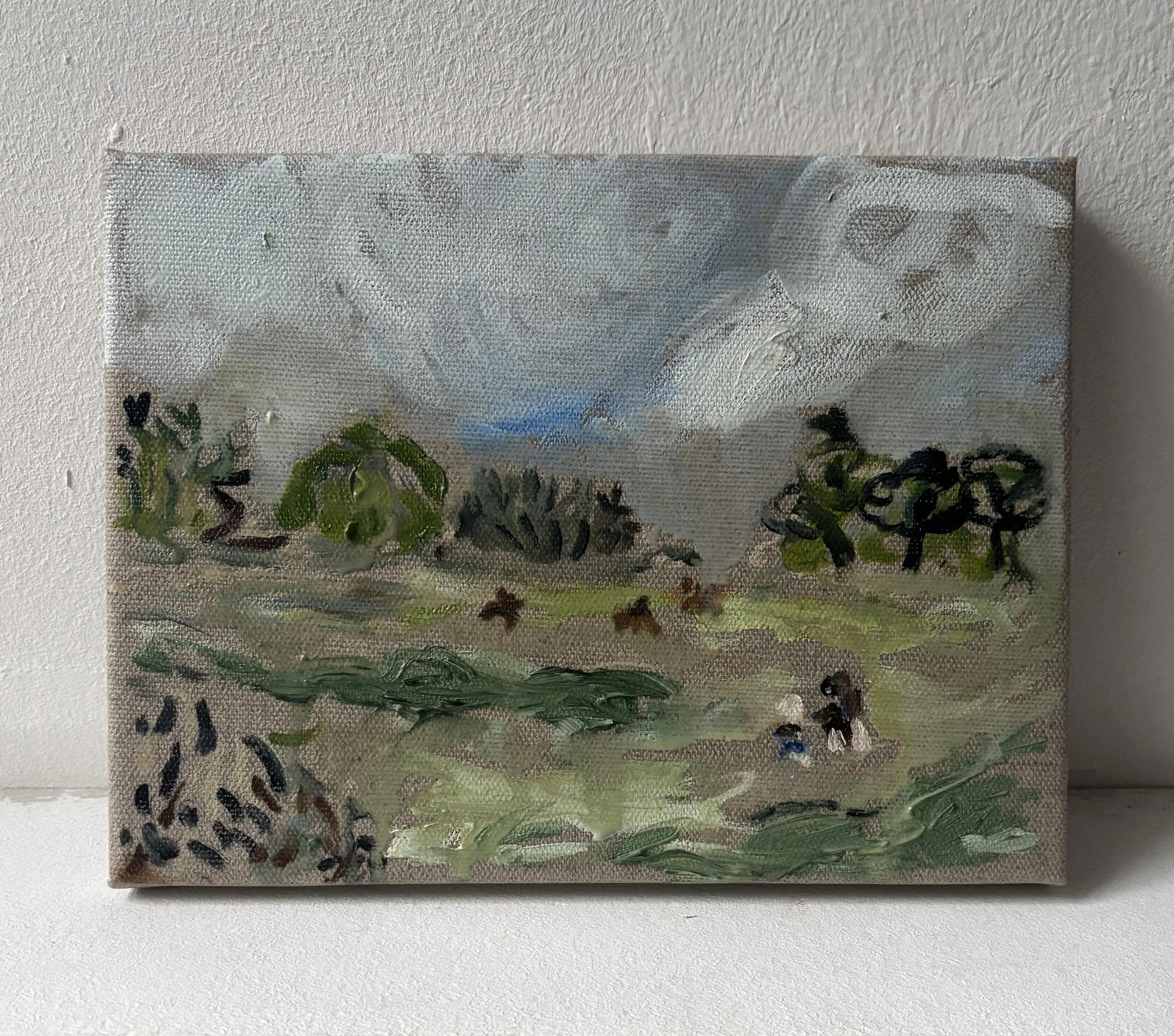 The Day We Walked (Richmond Park),
Oil on linen, 18 x 24 cm
2025