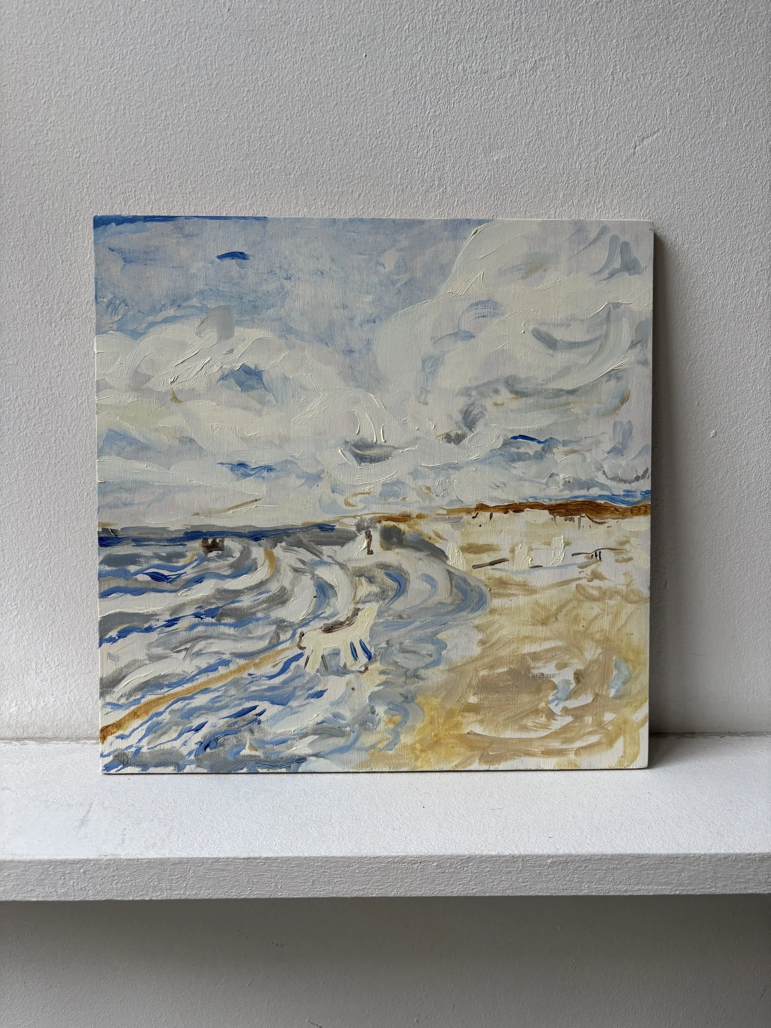 The Places I Carry (What We Left Unsaid)
Oil on wood, 30 x 30 cm
2025