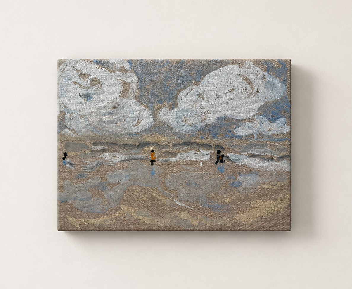 The Places I carry  (Your Yellow Jacket),
Oil on linen, 18 x 24 cm
2025