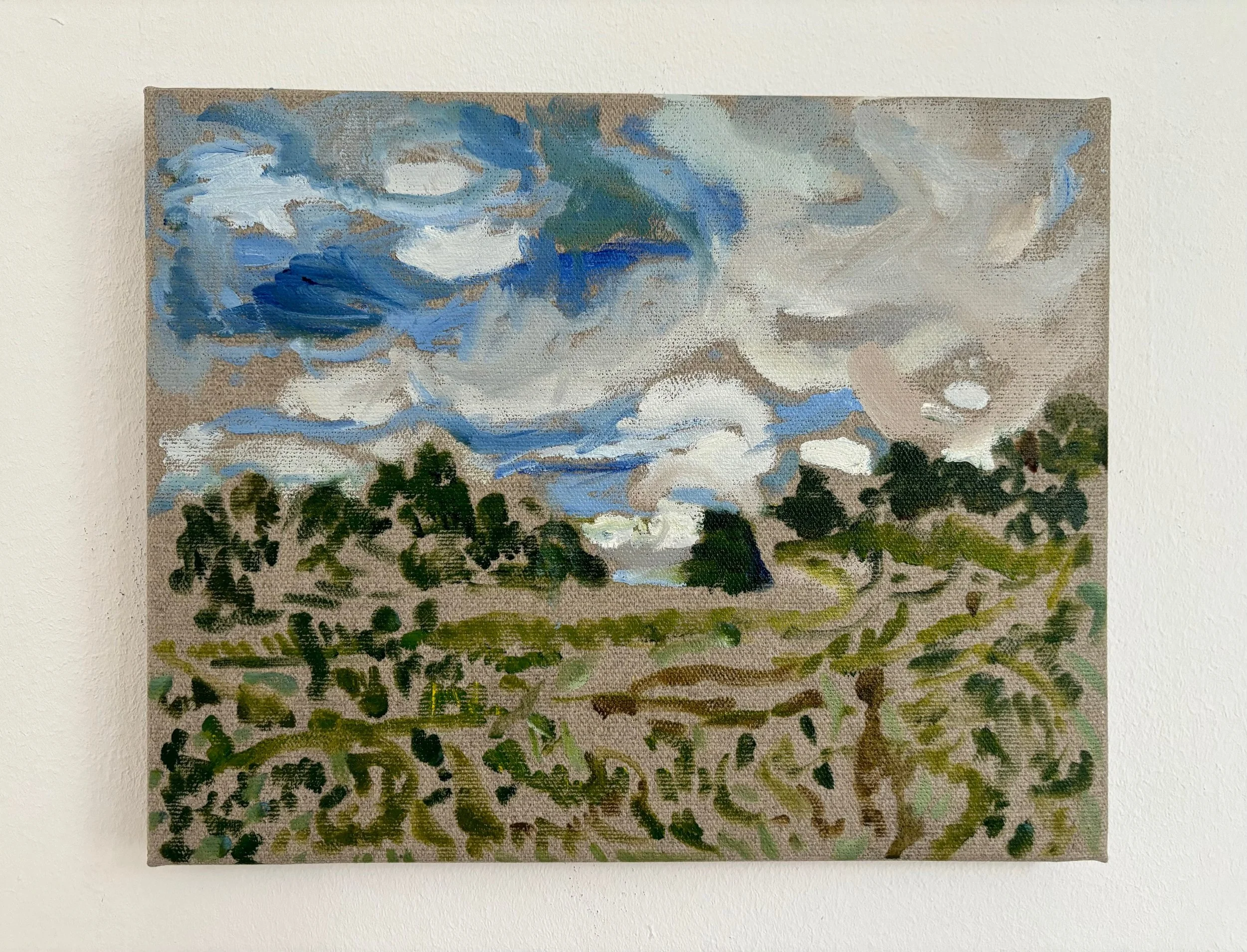 Wimbledon Common,
Oil on linen, 18 x 24 cm
2024