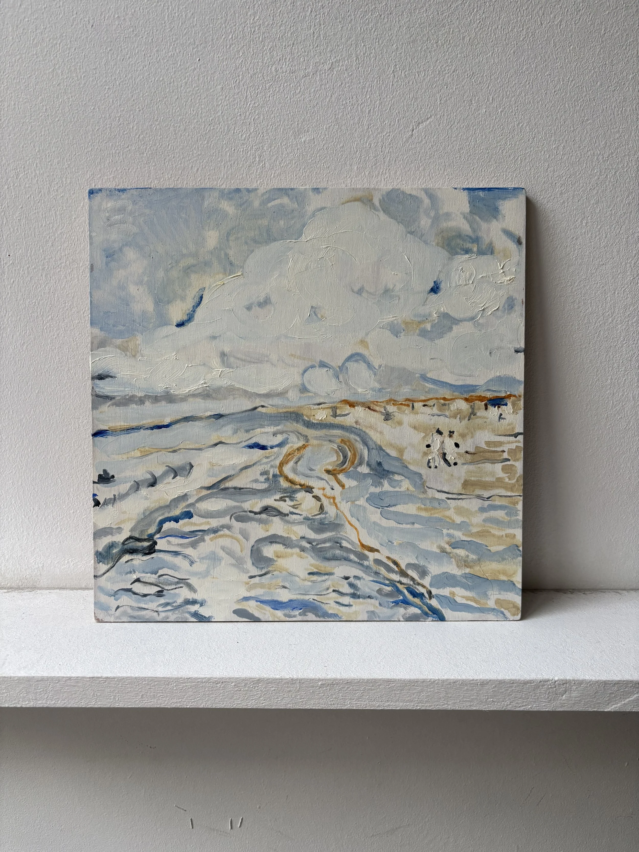 The Places I Carry (I Kept Looking Back),
Oil on wood, 30 x 30 cm
2025
