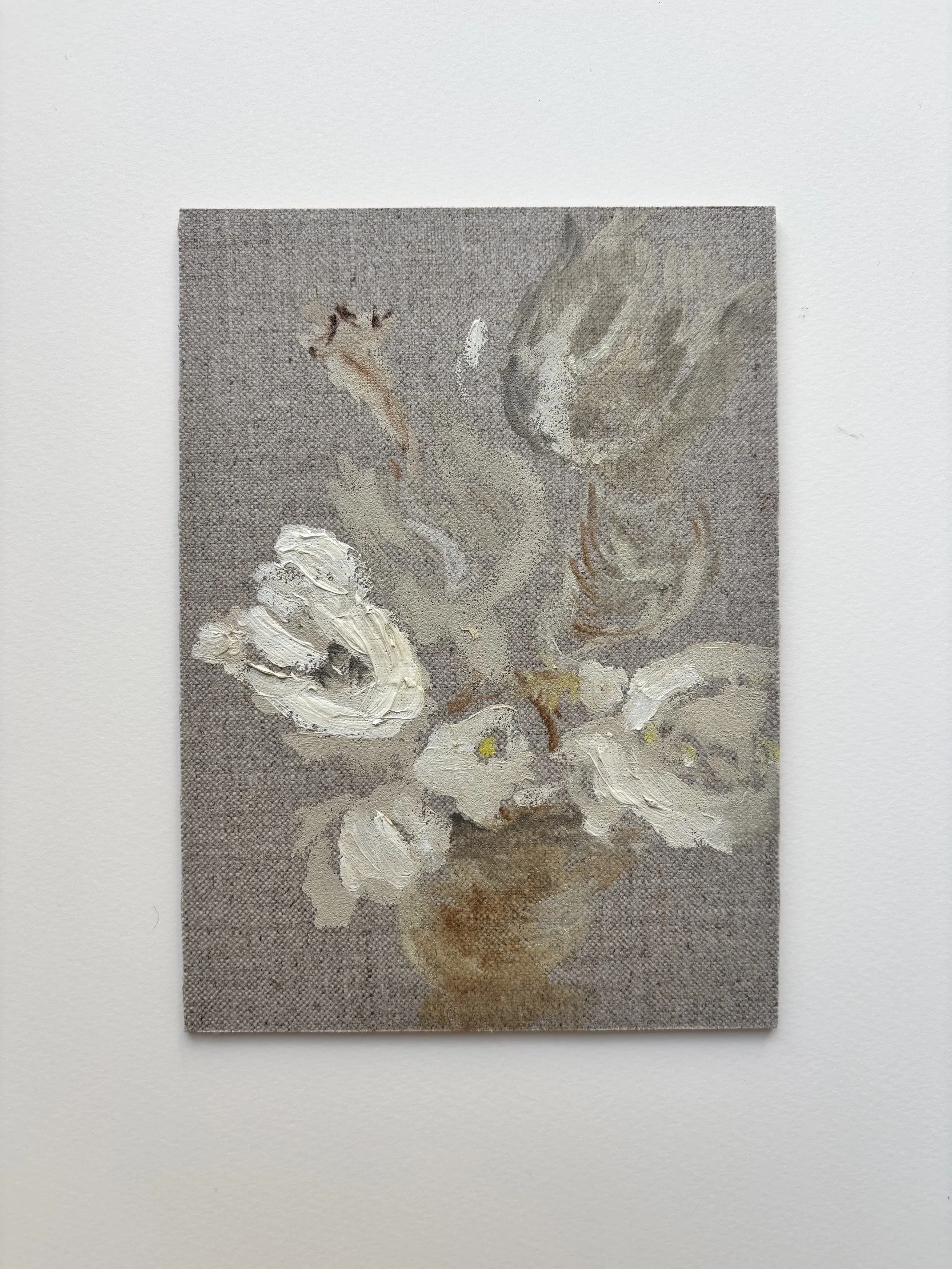 Talk to me,
Oil on linen, 2026
13 x 18 cm