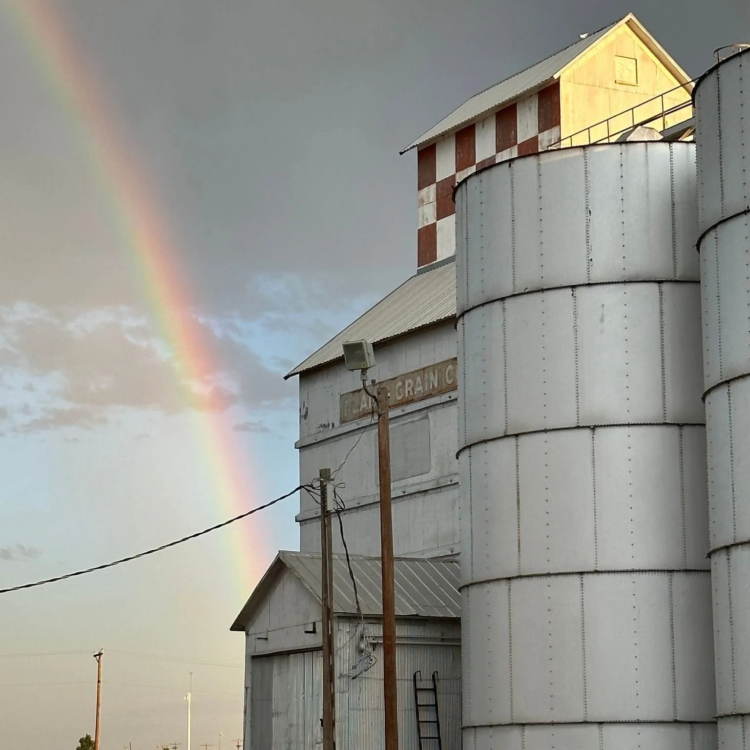 Original wooden grain elevator