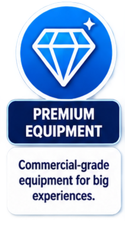 RMC Rentals uses commercial-grade party equipment designed to deliver bigger, more memorable experiences.