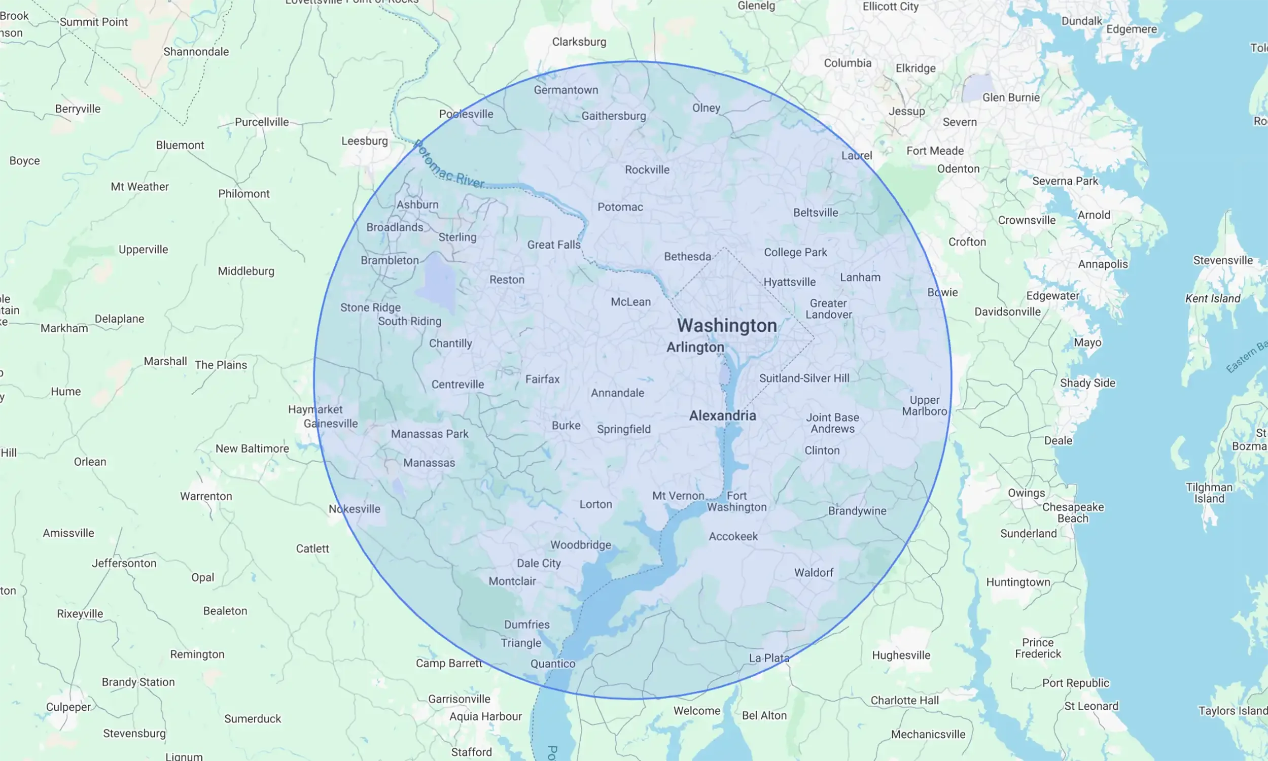 service area map