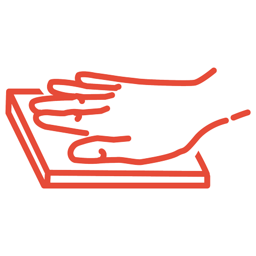 hand holding wipe