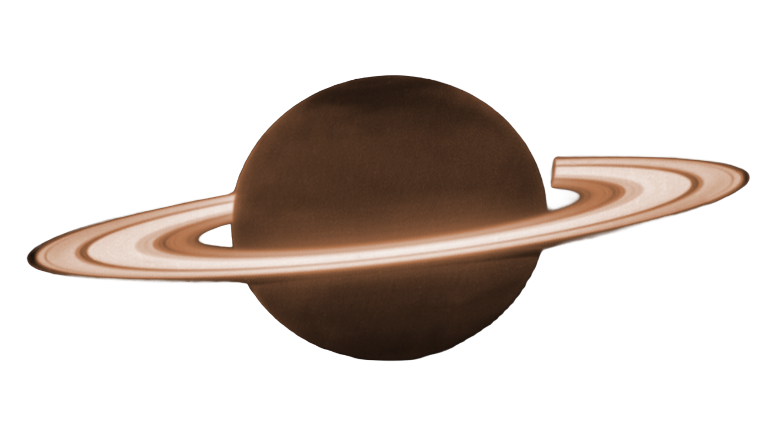 a planet with rings, similar to Saturn, depicted in space with a dark background