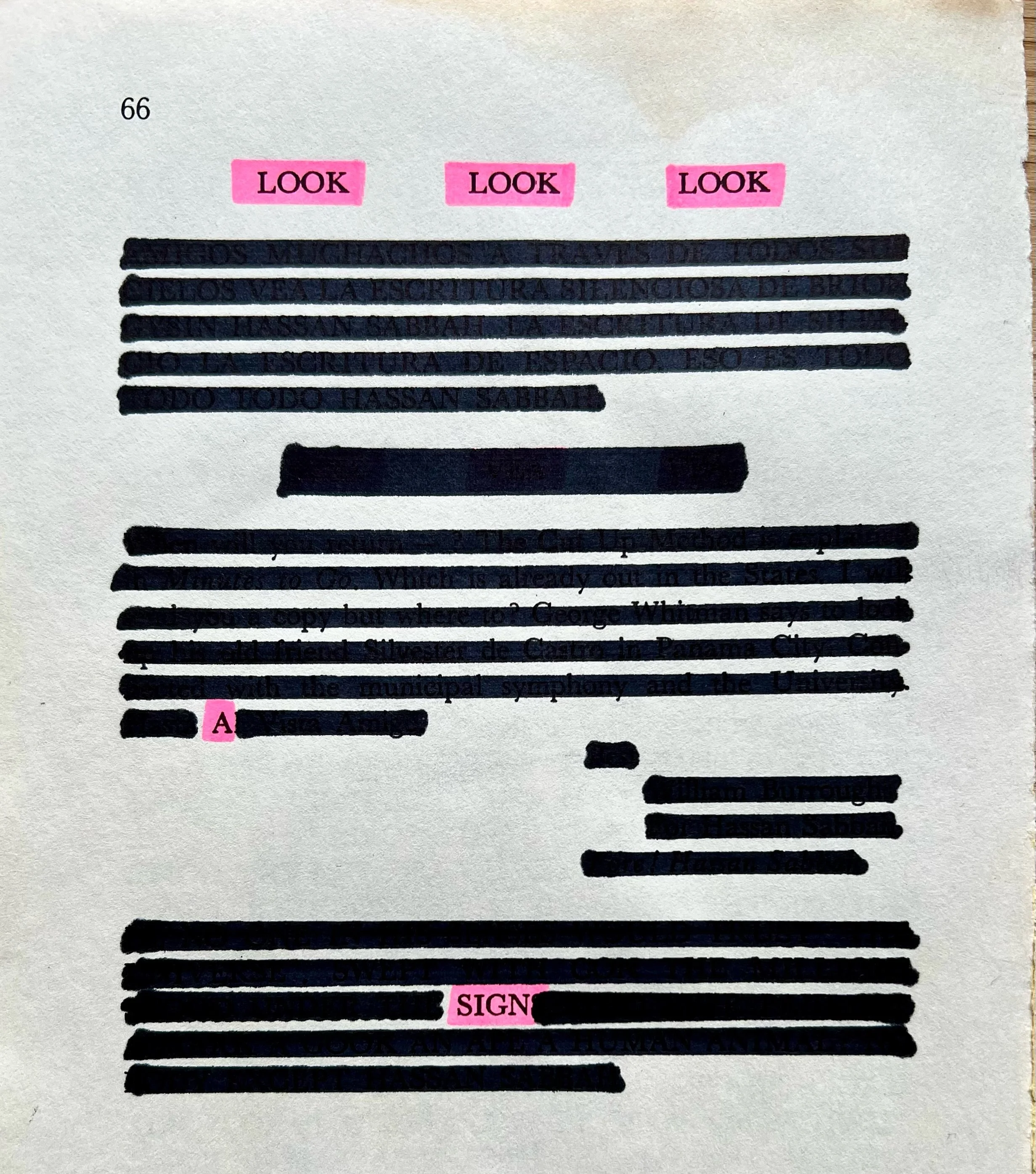 👀 We move too fast. 
The world leaves signs everywhere, but reading them takes practice, the stubborn, repetitive kind. Look once and you see the surface. 
Look again and something else starts to show 👀
.
.
.
.
.
#blackoutpoetry #thepinkhighlight #