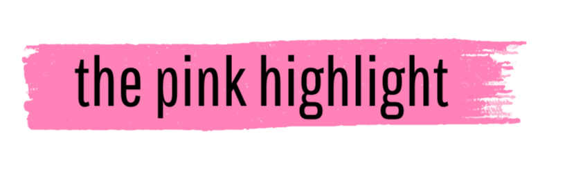 the pink highlight