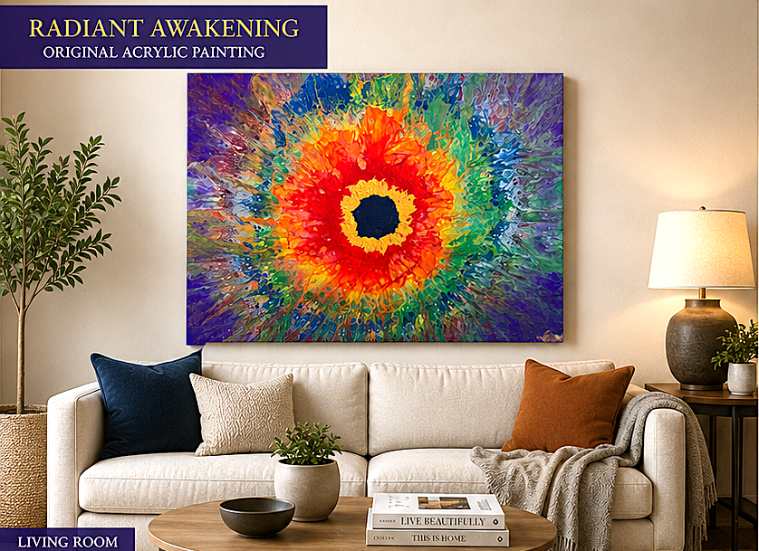 Radiant Awakening - Original Acrylic Painting