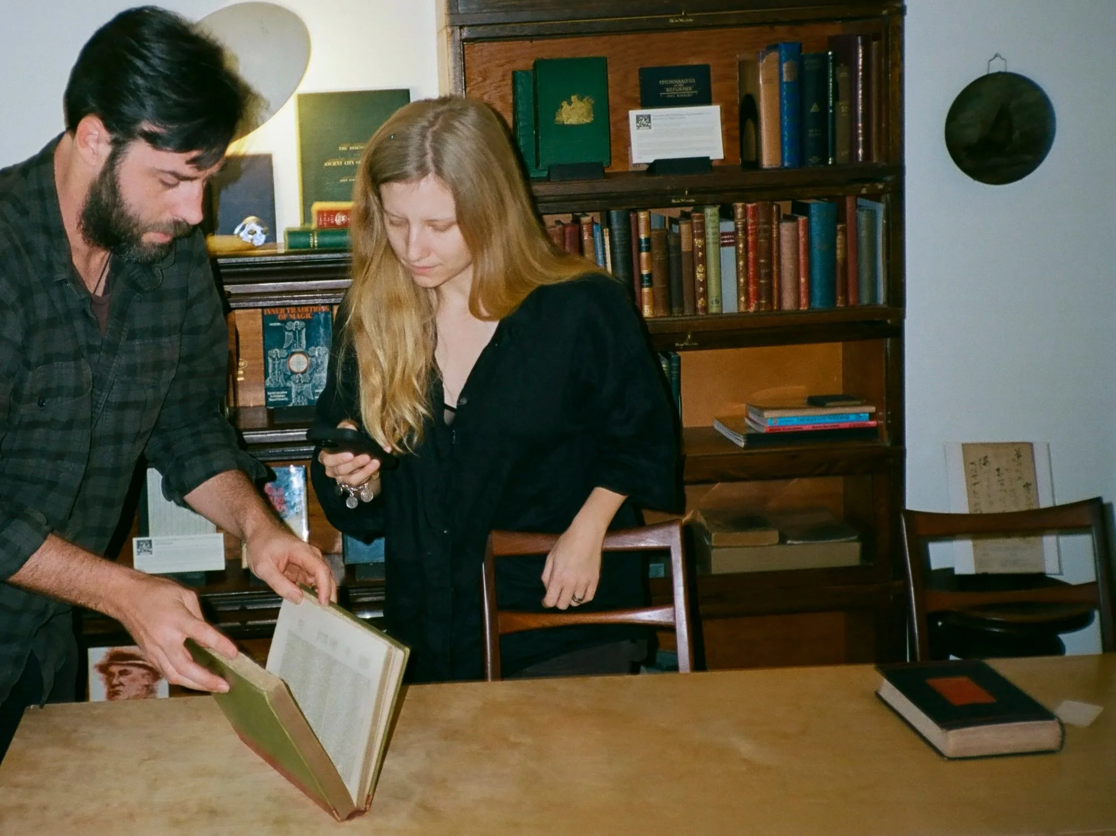 Ellipsis Rare Books proprietors, Andrew Lenoir and Charlotte Anderson