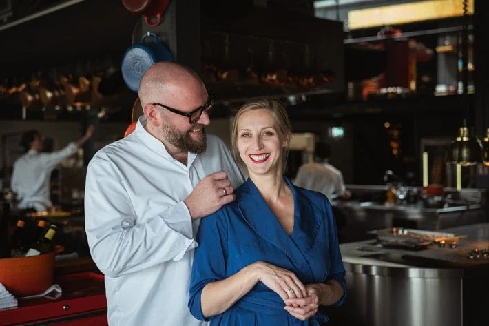 Gastgeber Sophie Lehmann und Thomas A. Imbusch von der Küche ihrer Restaurants.