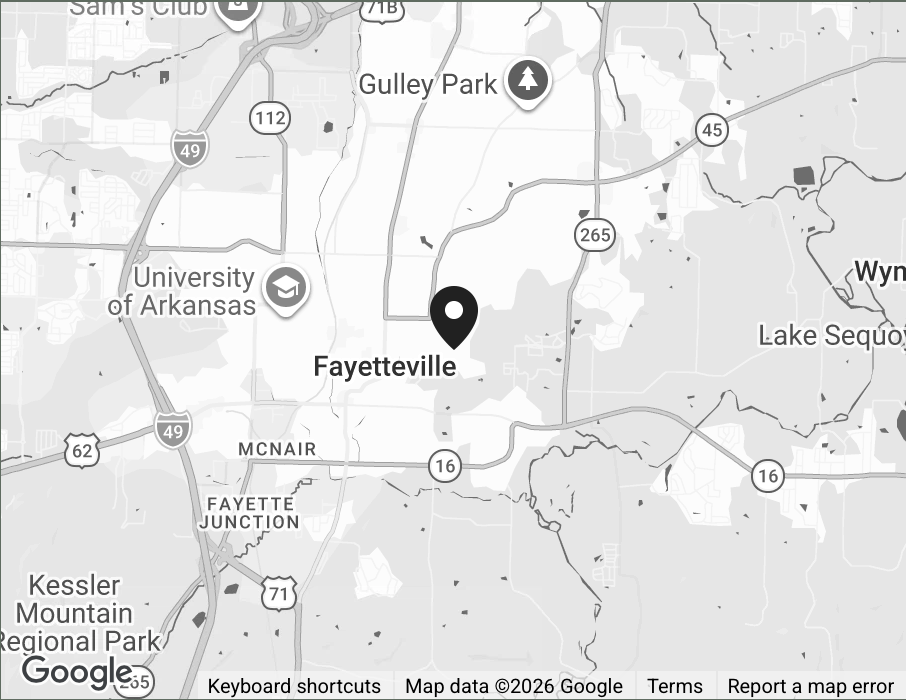 google map image of dropped pin location for mt Sequoyah