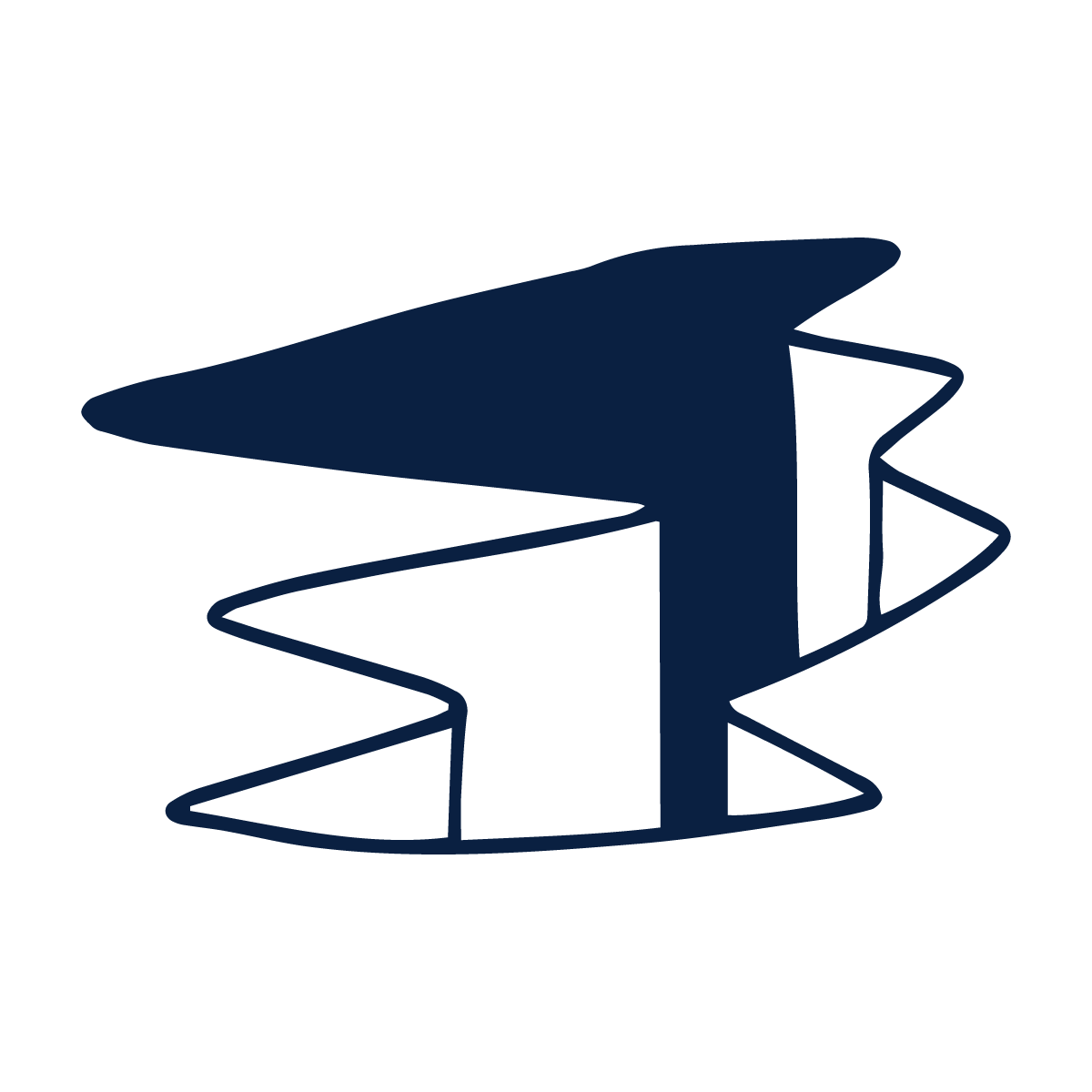 Asphalt crack filling icon.