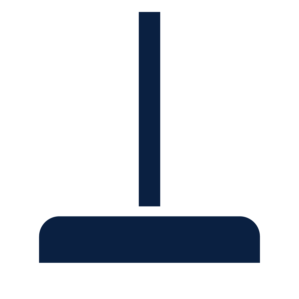 Sealcoating brush icon.