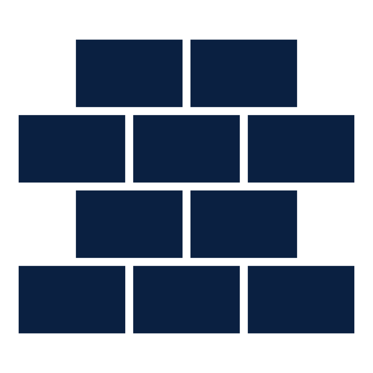 Belgian block installation icon.