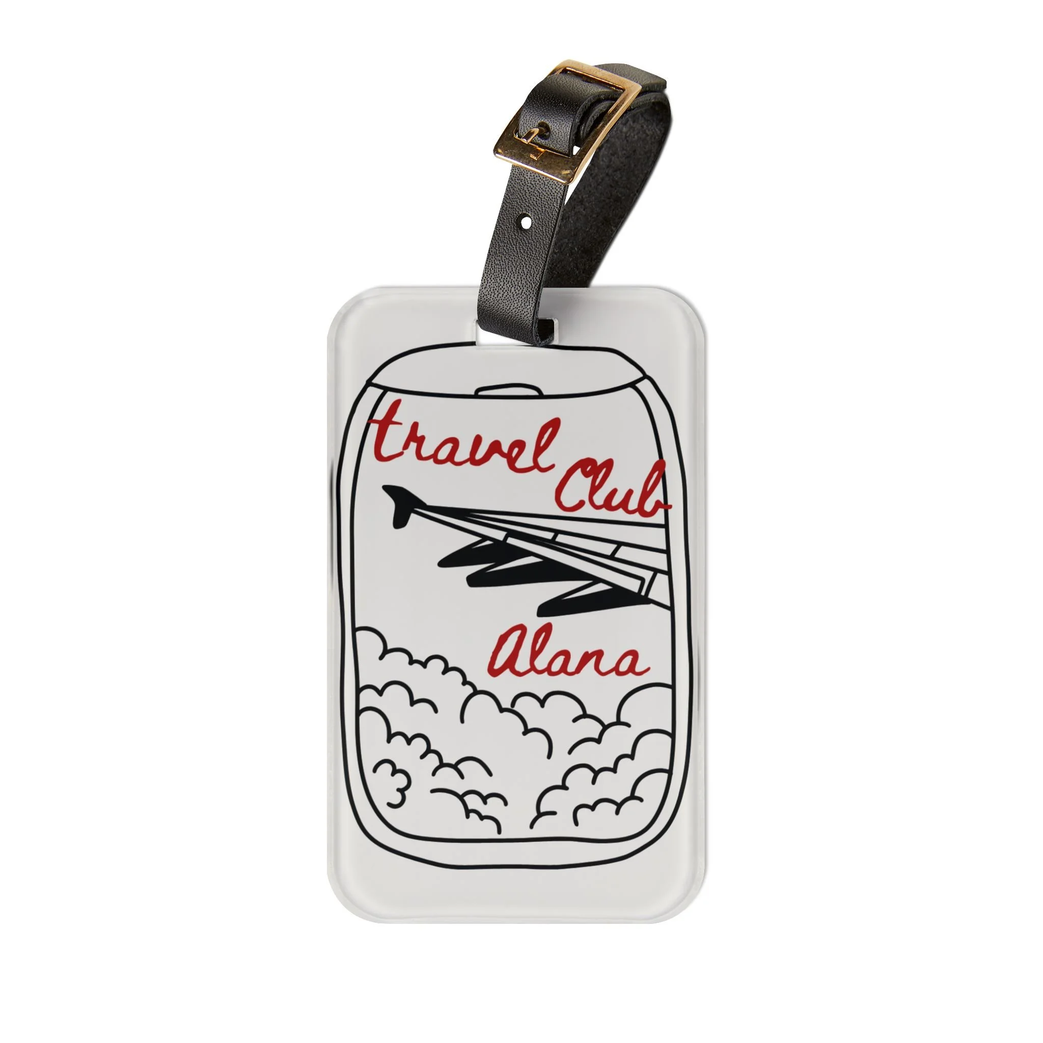 Travel Club Luggage Tag | personalized name option