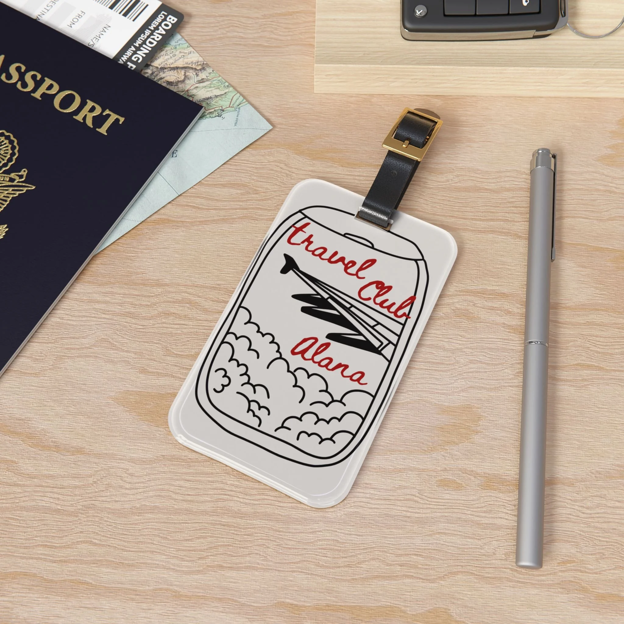Travel Club Luggage Tag | personalized name option