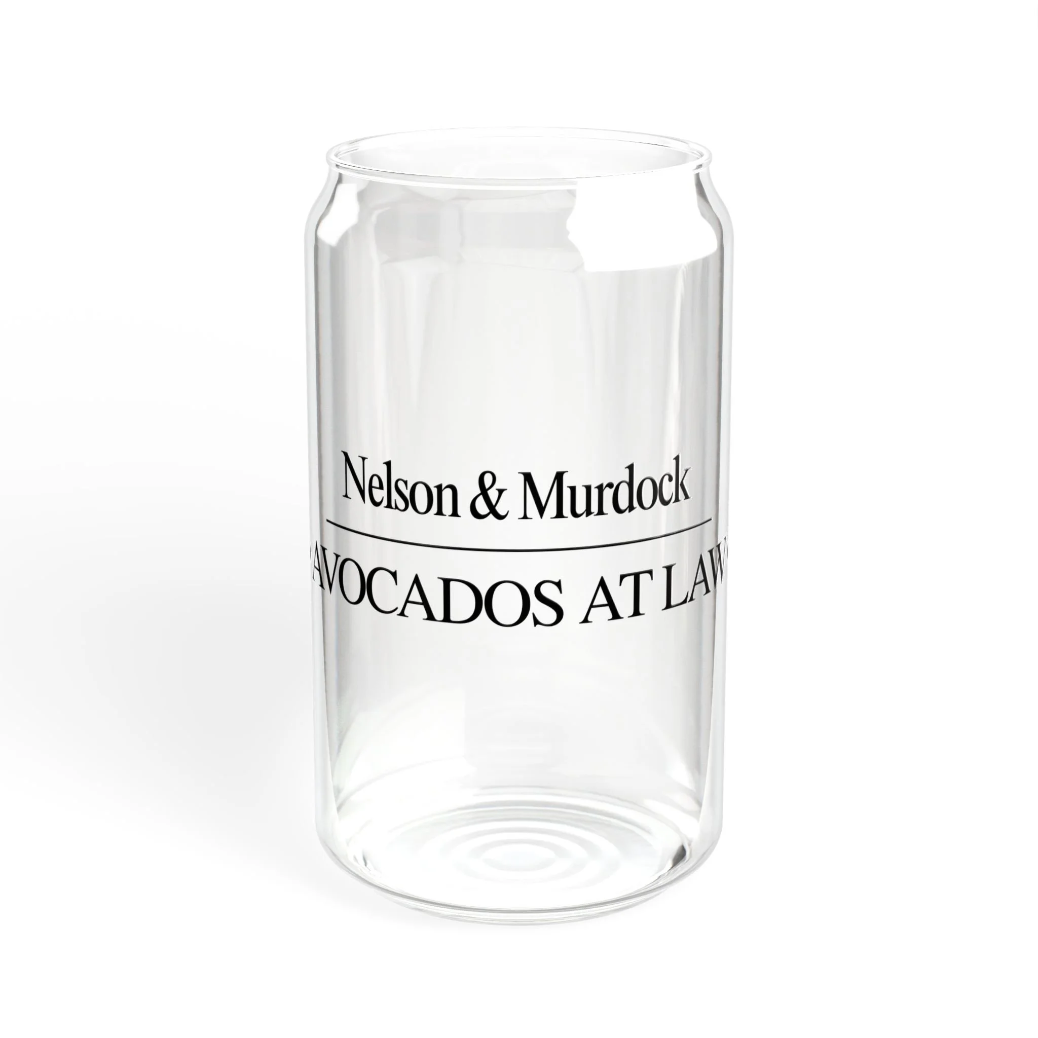 Matt Murdock & Foggy Nelson, Avocados at Law sipper glass, 16oz tumbler | Marvel Daredevil
